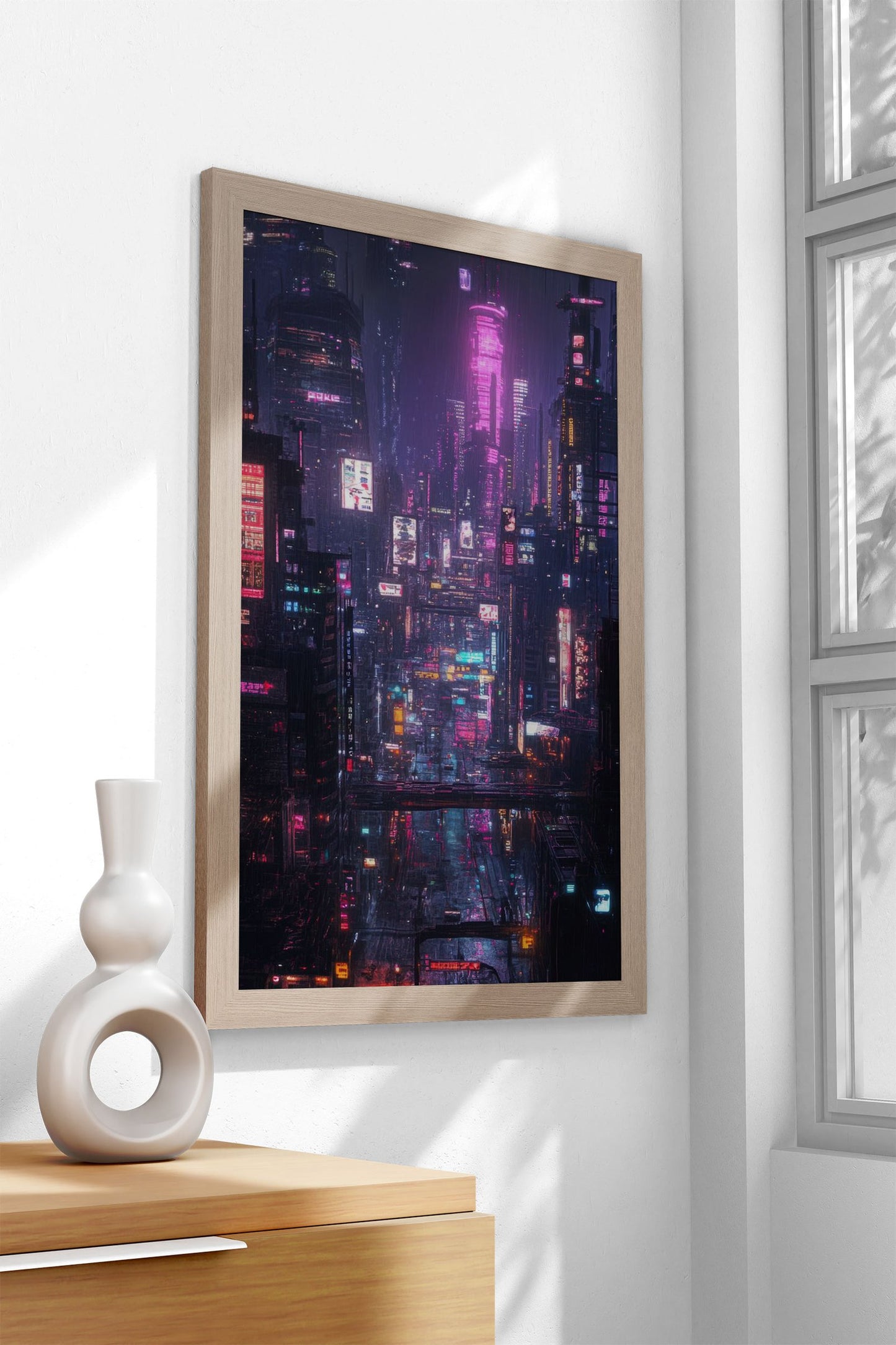 Neon Japanese City 8 Asian Style Poster | Wal l Art for Home & Office | High-Quality Print - High-Quality Visual Display