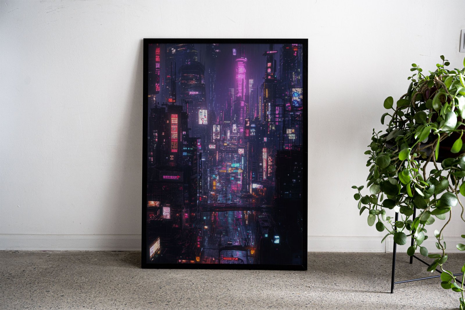 Neon Japanese City 8 Asian Style Poster | Wal l Art for Home & Office | High-Quality Print - High-Quality Visual Display