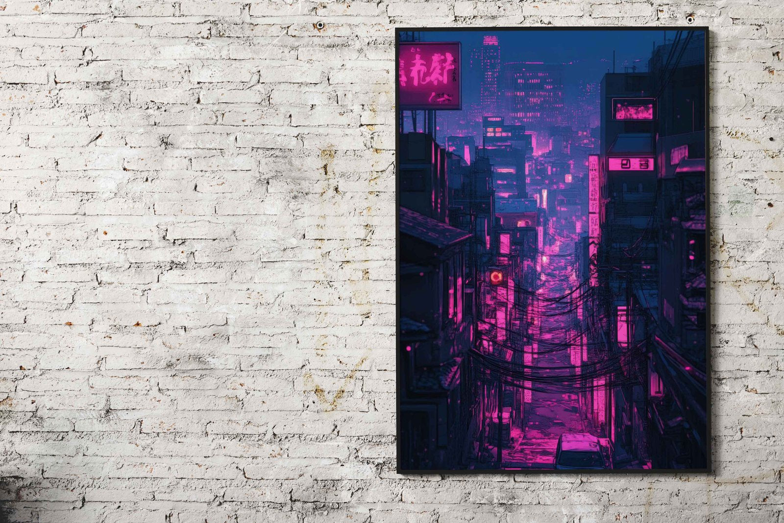 Neon Japanese Cyberpunk 2 Asian Style Post er | Wall Art for Home & Office | High-Quality Print - High-Quality Visual Display