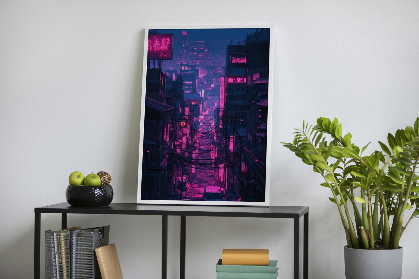 Neon Japanese Cyberpunk 2 Asian Style Post er | Wall Art for Home & Office | High-Quality Print - High-Quality Visual Display