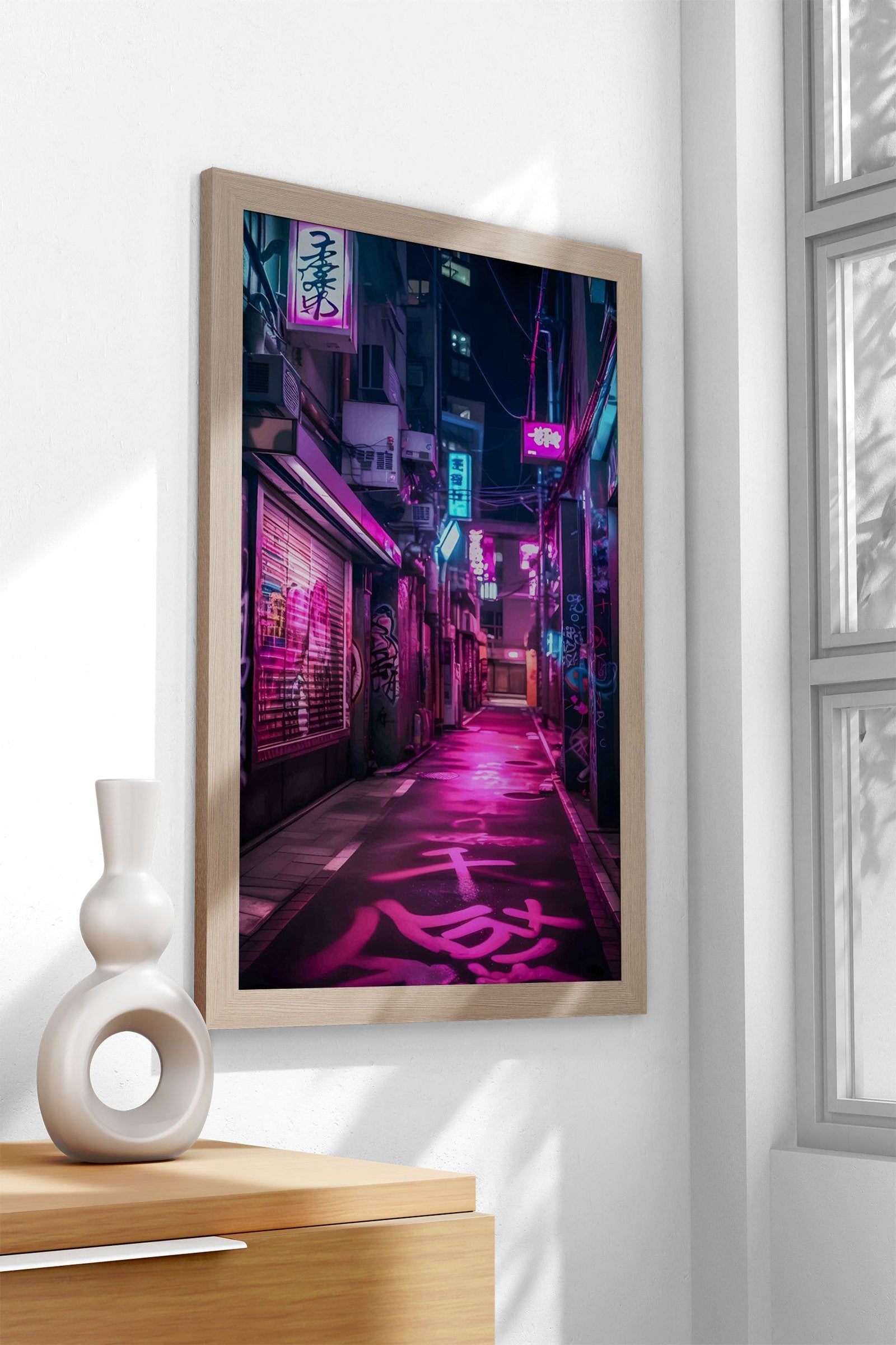 Neon Tokyo Nights Asian Style Poster | Wall A rt for Home & Office | High-Quality Print - High-Quality Visual Display