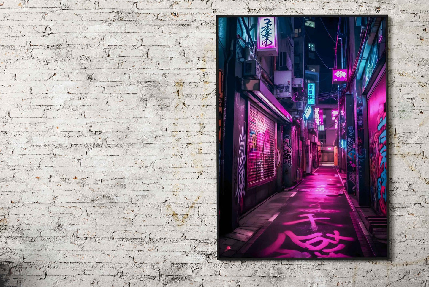 Neon Tokyo Nights Asian Style Poster | Wall A rt for Home & Office | High-Quality Print - High-Quality Visual Display