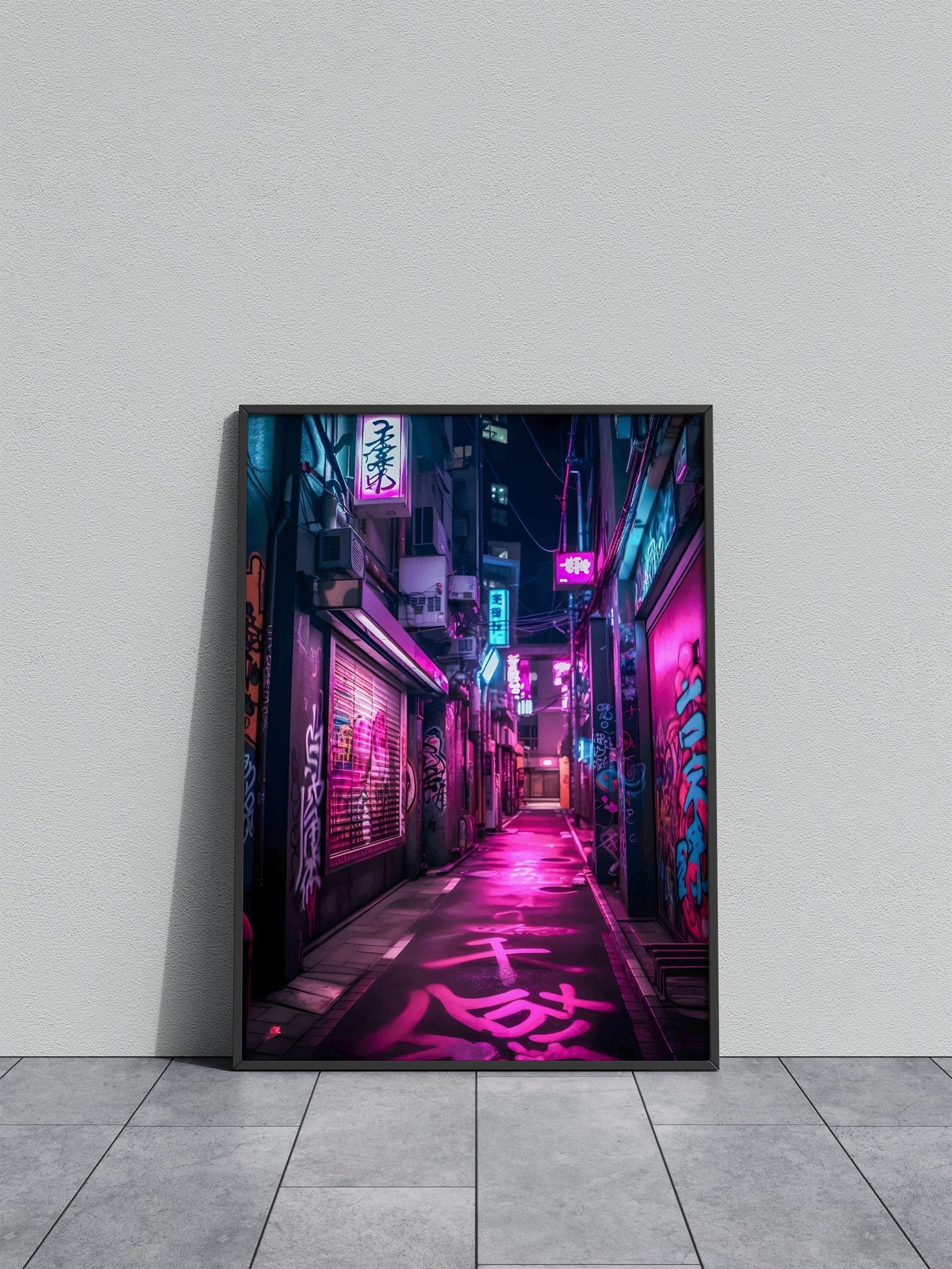 Neon Tokyo Nights Asian Style Poster | Wall A rt for Home & Office | High-Quality Print - High-Quality Visual Display