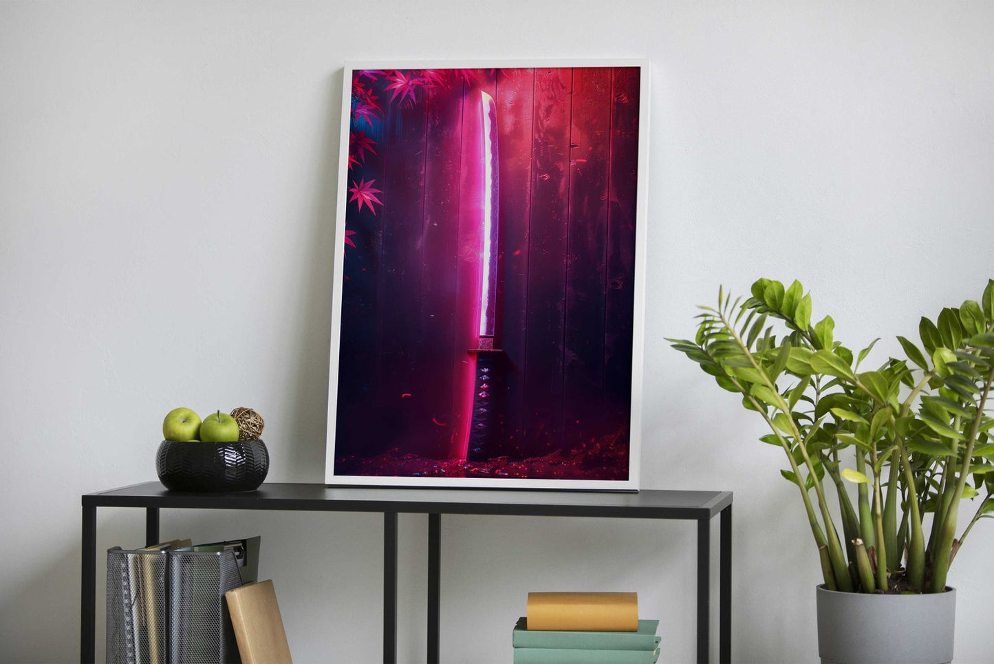 Neon katana Asian Style Poster | Wall Art for H ome & Office | High-Quality Print - High-Quality Visual Display