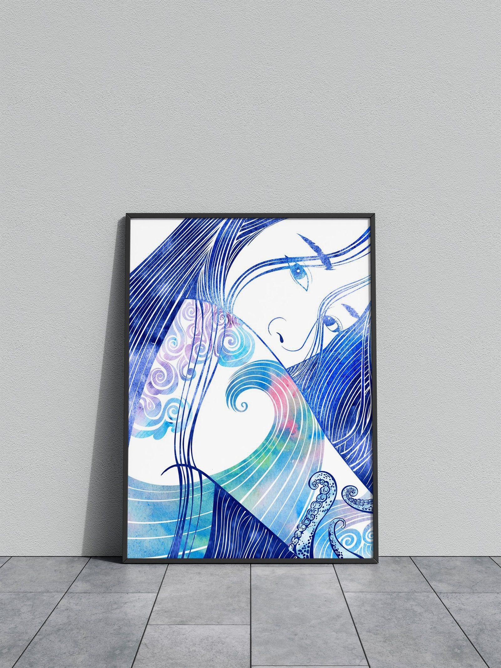 Nereid CLXXII Asian Style Poster | Wall Art for  Home & Office | High-Quality Print - High-Quality Visual Display
