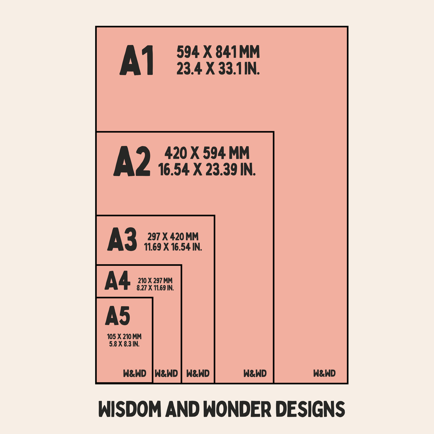 Night Night, Love You | Coral and Cream | Wall Art Print