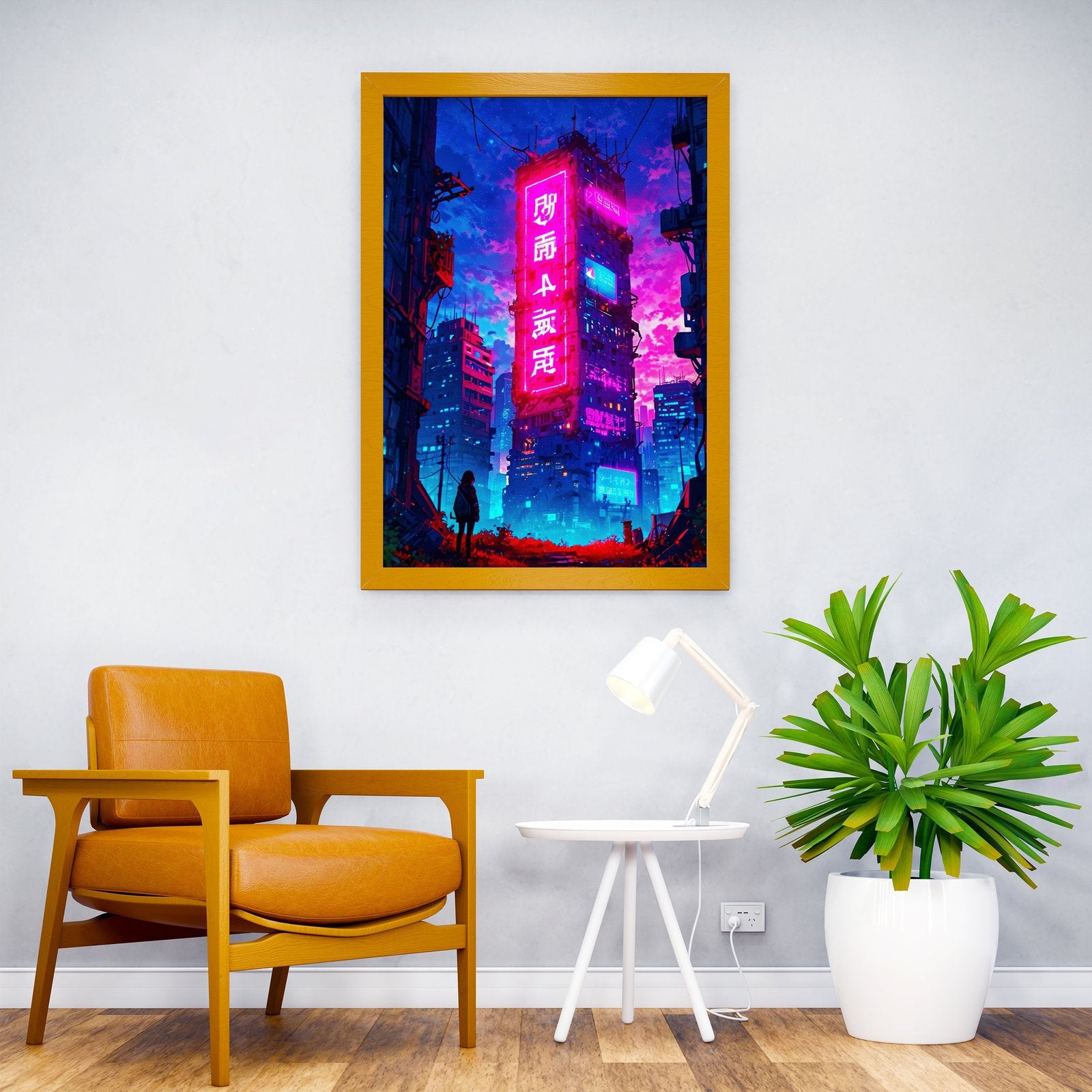 Night City Neon Asian Style Poster | Wall Art fo r Home & Office | High-Quality Print - High-Quality Visual Display