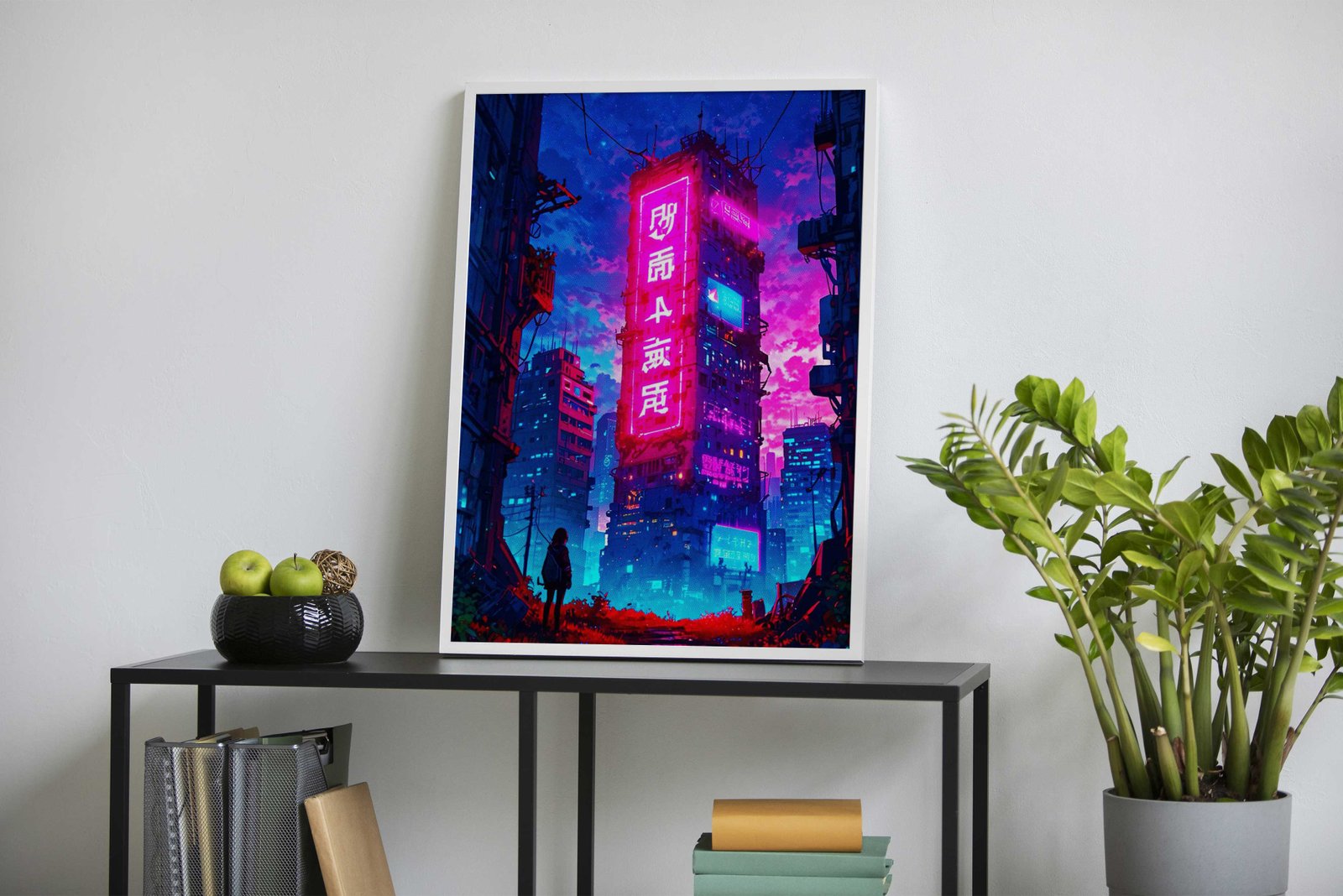 Night City Neon Asian Style Poster | Wall Art fo r Home & Office | High-Quality Print - High-Quality Visual Display