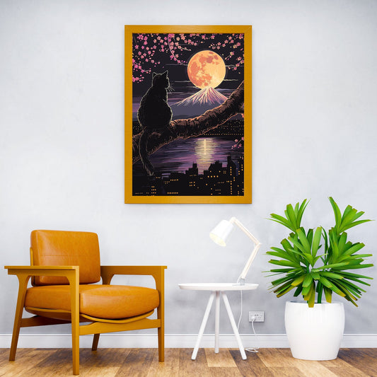 Night In Japan Asian Style Poster | Wall Art for  Home & Office | High-Quality Print - High-Quality Visual Display