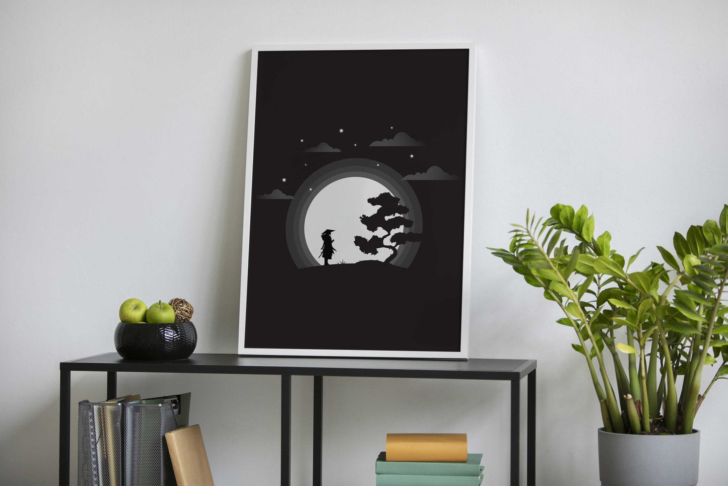Night Shadow Asian Style Poster | Wall Art for  Home & Office | High-Quality Print - High-Quality Visual Display