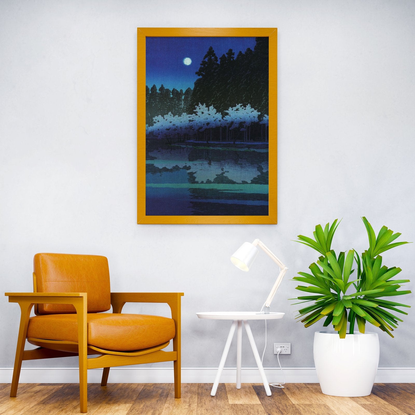 Night at Inokashira Park Asian Style Poster | W all Art for Home & Office | High-Quality Print - High-Quality Visual Display