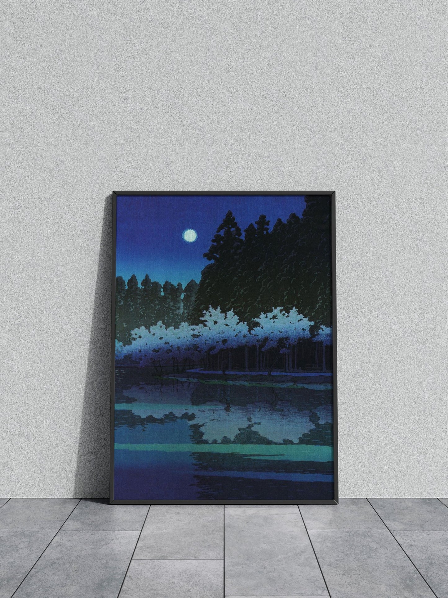 Night at Inokashira Park Asian Style Poster | W all Art for Home & Office | High-Quality Print - High-Quality Visual Display