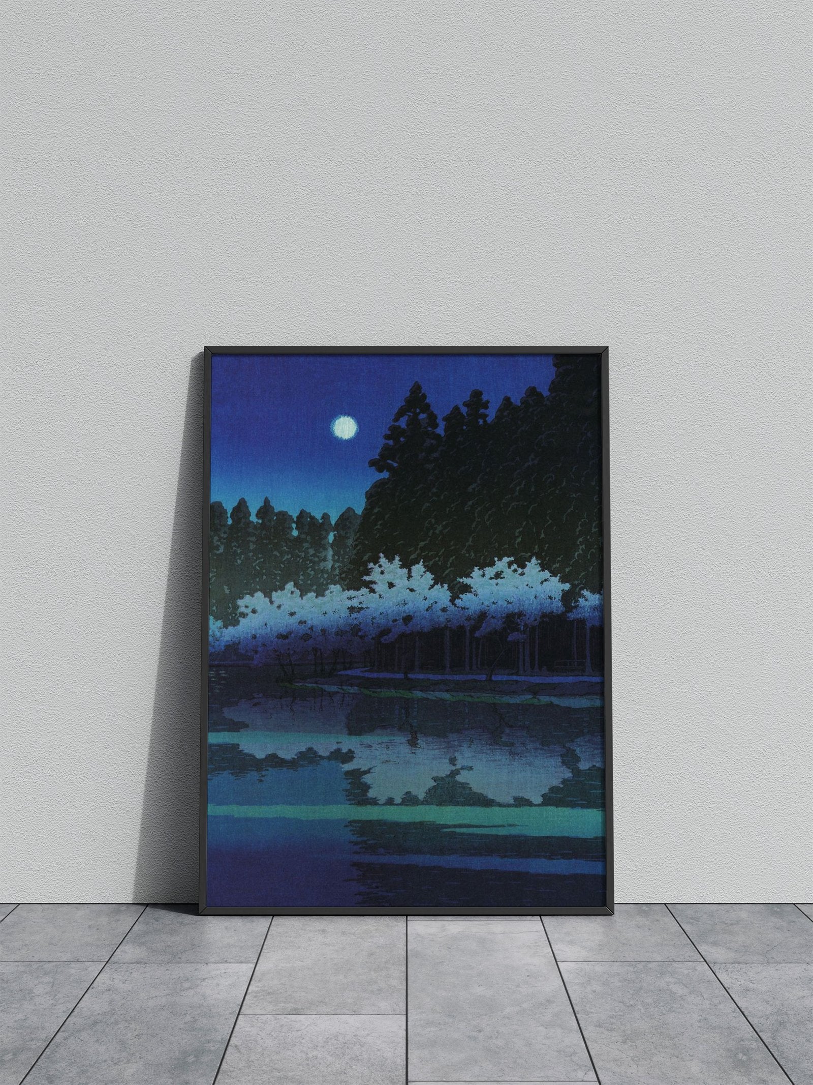Night at Inokashira Park Asian Style Poster | W all Art for Home & Office | High-Quality Print - High-Quality Visual Display
