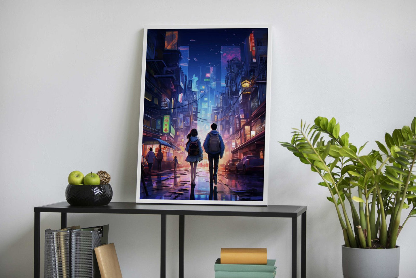 Night city Cyberpunk Asian Style Poster | Wall  Art for Home & Office | High-Quality Print - High-Quality Visual Display