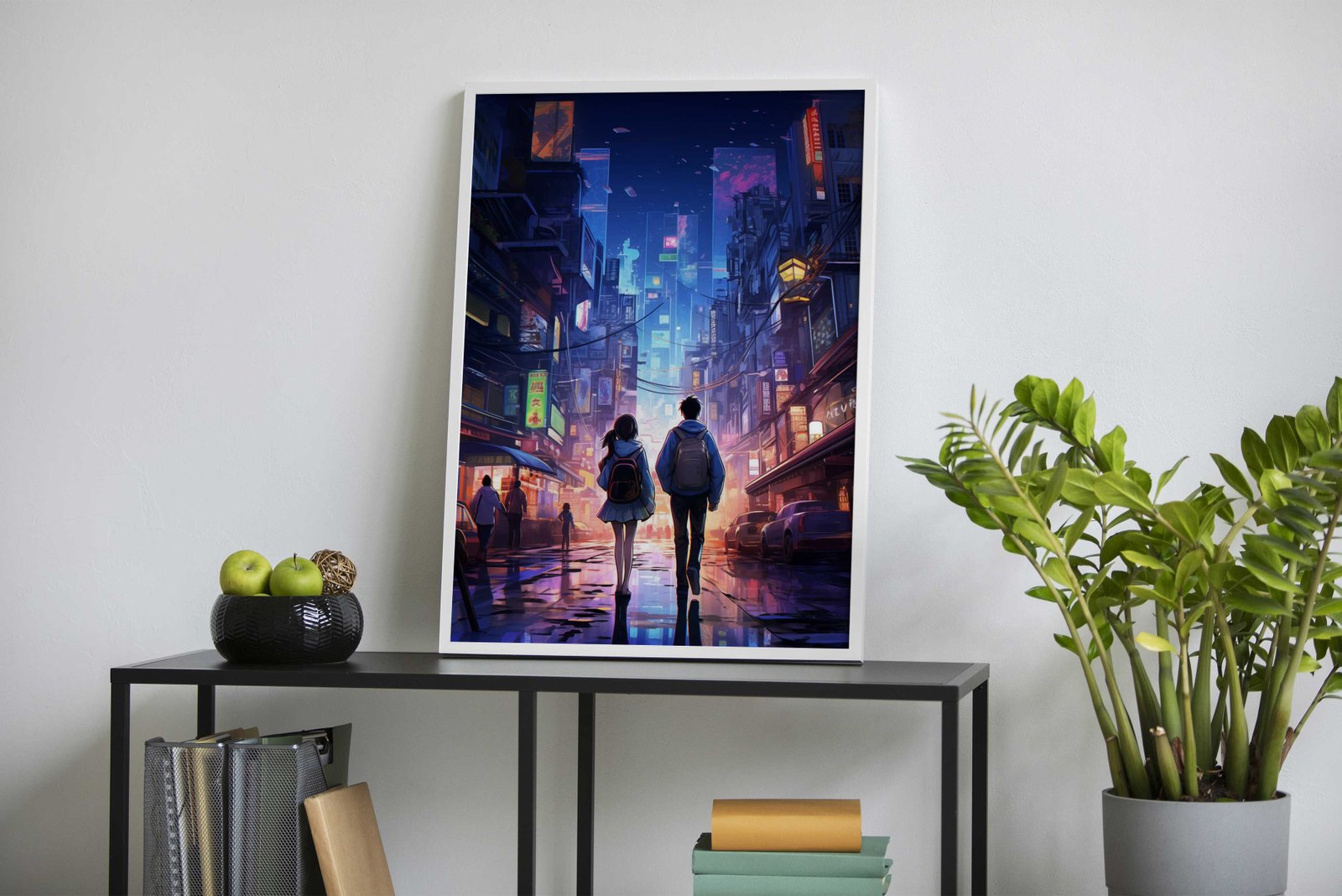 Night city Cyberpunk Asian Style Poster | Wall  Art for Home & Office | High-Quality Print - High-Quality Visual Display
