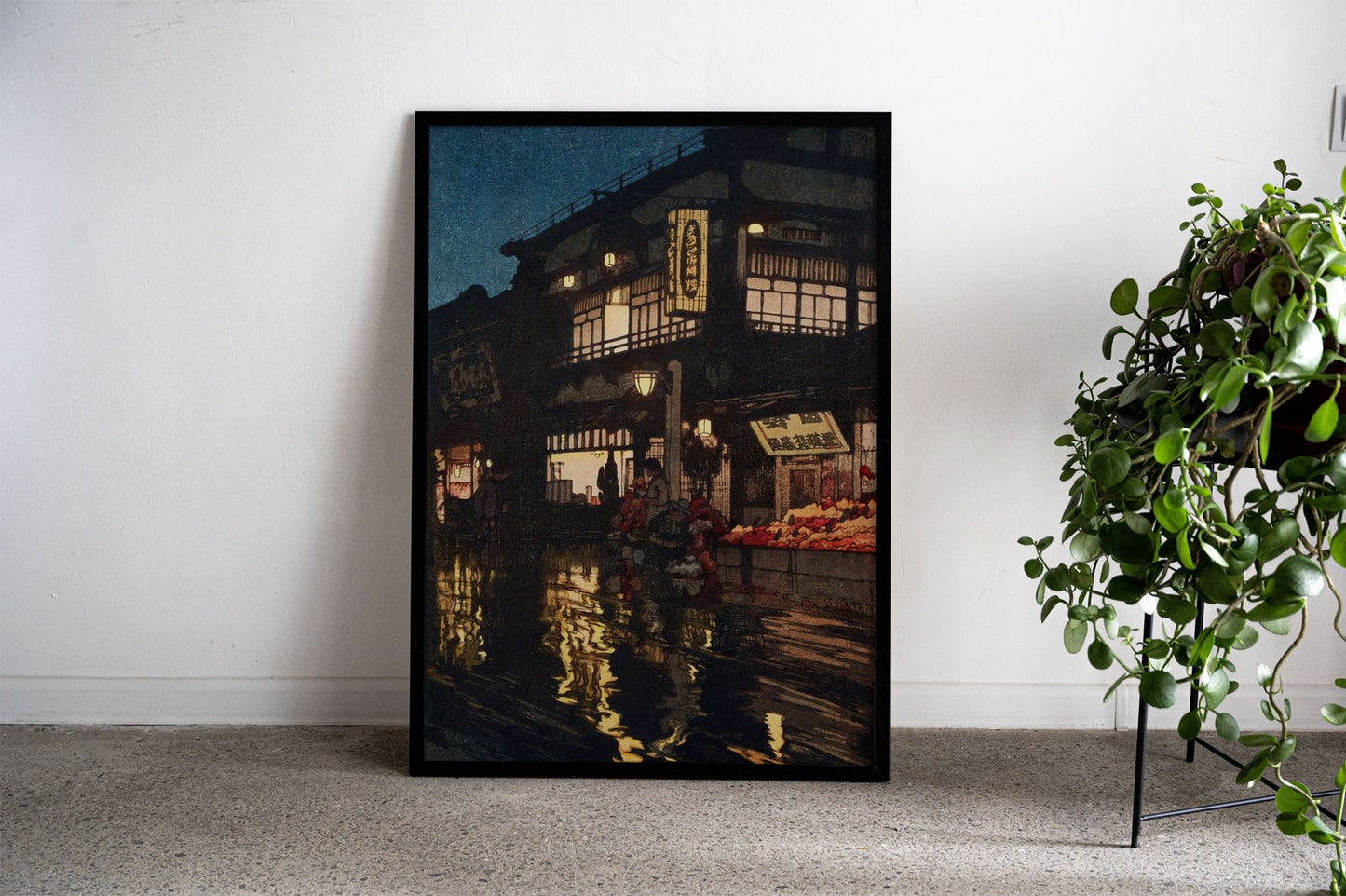 Night of Kagurazaka Street Asian Style Poster  | Wall Art for Home & Office | High-Quality Print - High-Quality Visual Display