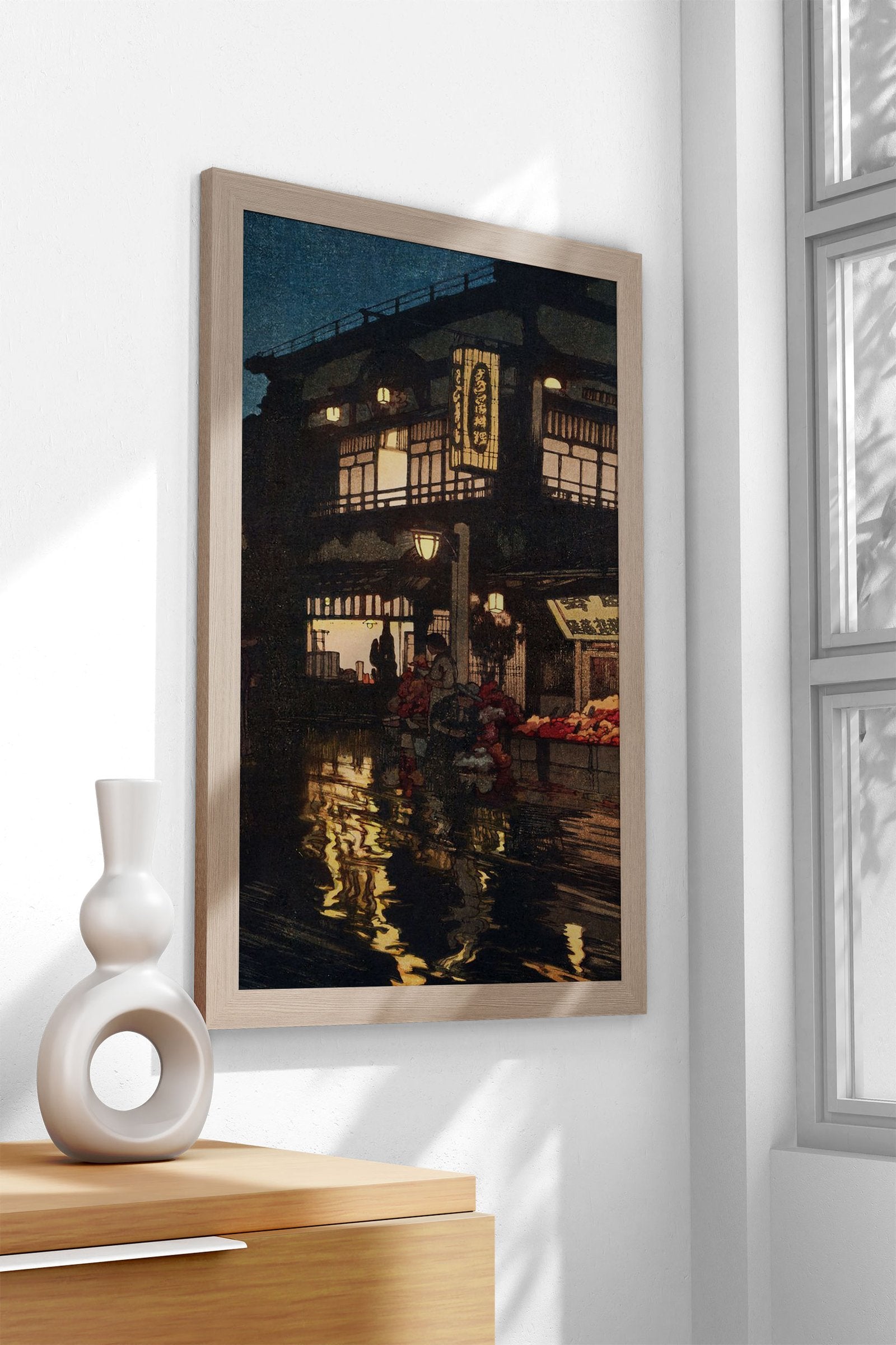 Night of Kagurazaka Street Asian Style Poster  | Wall Art for Home & Office | High-Quality Print - High-Quality Visual Display