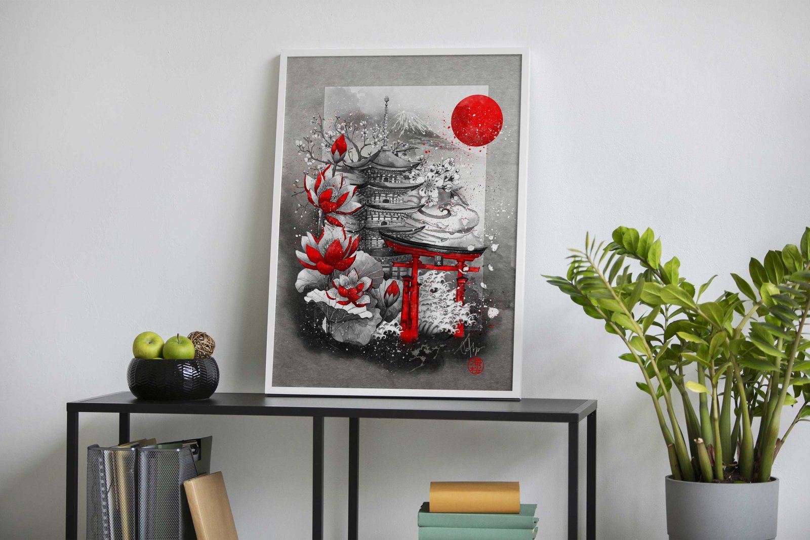Nihon Asian Style Poster | Wall Art for Home &  Office | High-Quality Print - High-Quality Premium Wall Art Decor Sticker