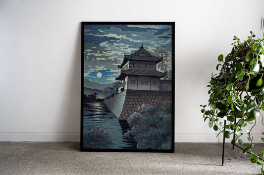 Nijo Castle at Kyoto Asian Style Poster | Wall A rt for Home & Office | High-Quality Print - High-Quality Premium Wall Art Decor Sticker
