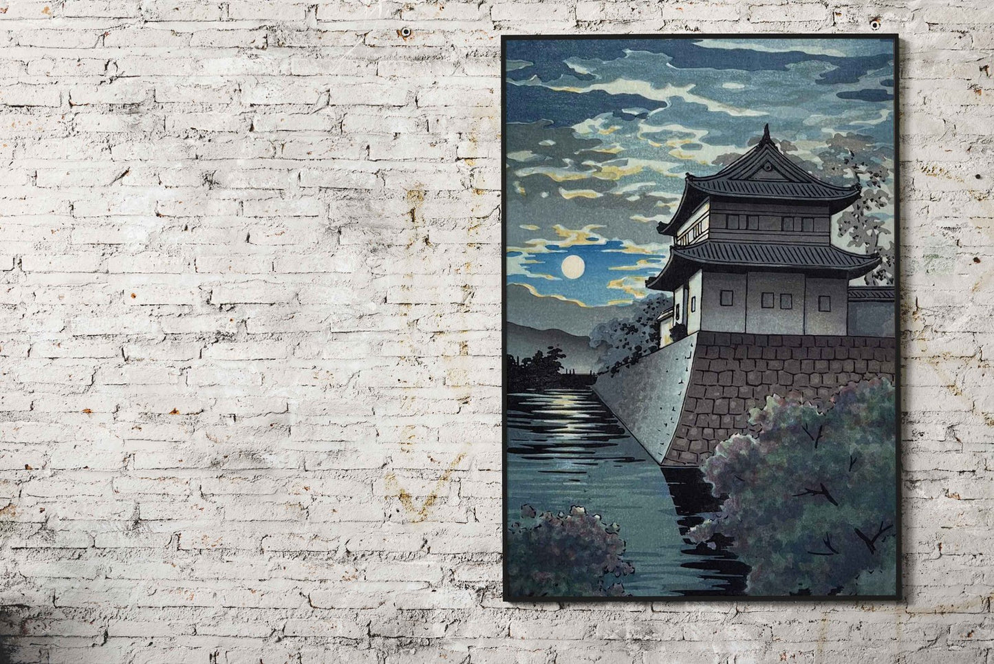 Nijo Castle at Kyoto Asian Style Poster | Wall A rt for Home & Office | High-Quality Print - High-Quality Premium Wall Art Decor Sticker