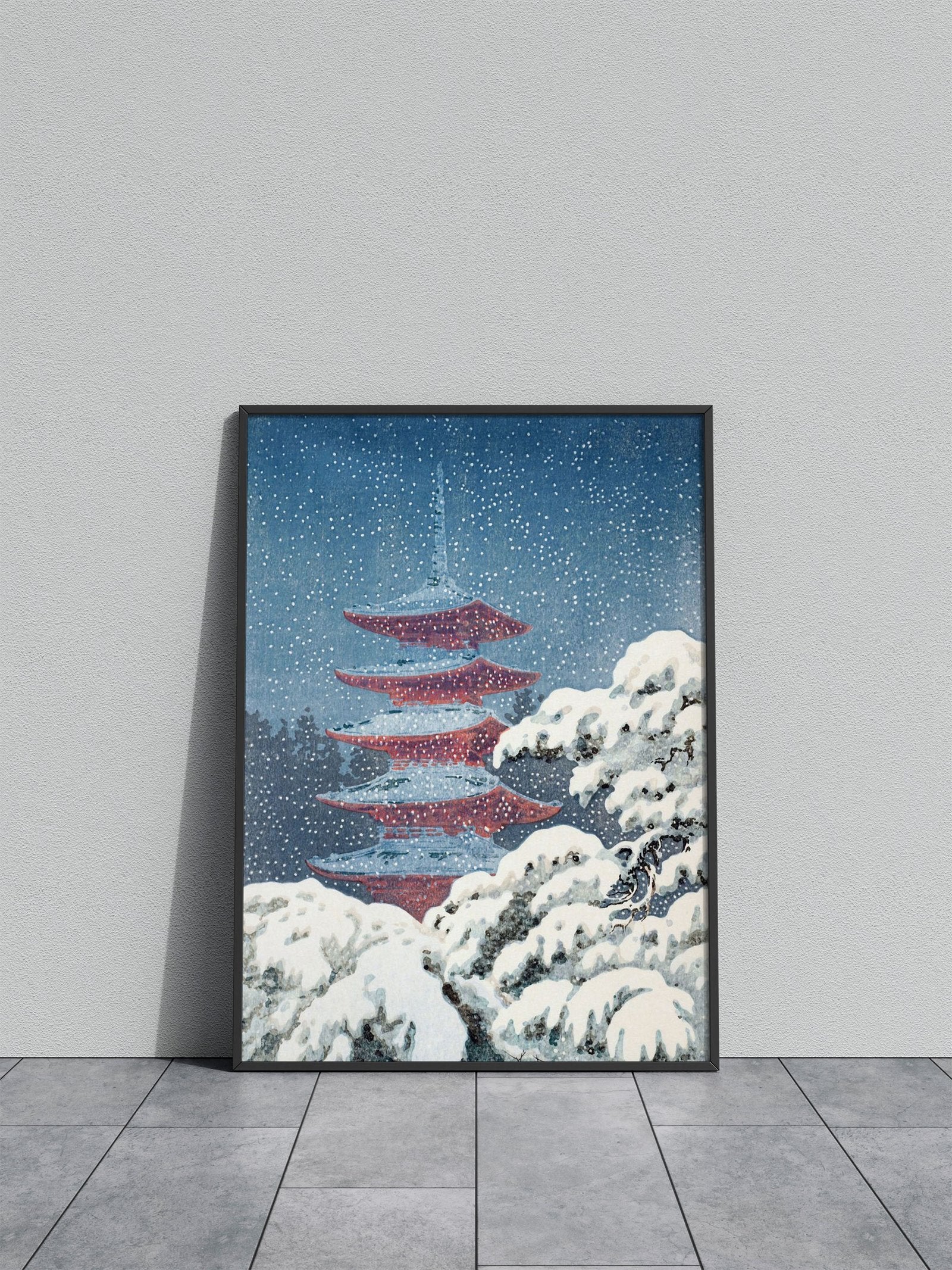 Nikko Five Storied Pagoda Asian Style Poster |  Wall Art for Home & Office | High-Quality Print - High-Quality Premium Wall Art Decor Sticker