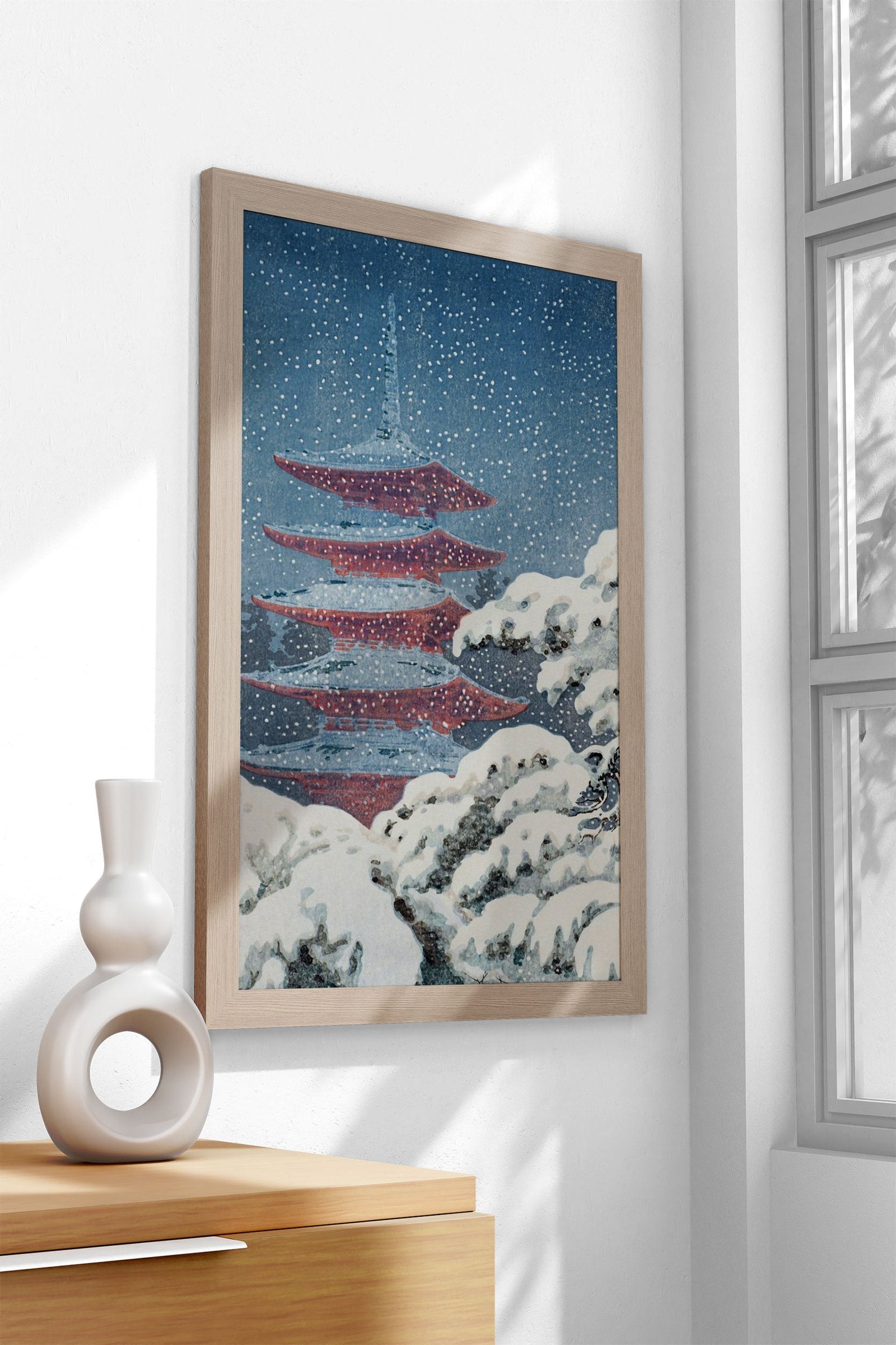 Nikko Five Storied Pagoda Asian Style Poster |  Wall Art for Home & Office | High-Quality Print - High-Quality Premium Wall Art Decor Sticker