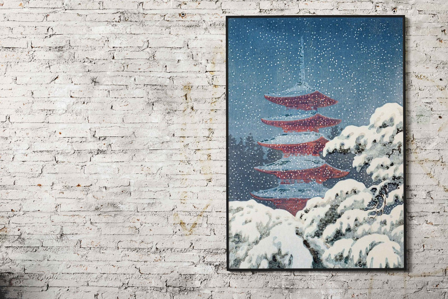 Nikko Five Storied Pagoda Asian Style Poster |  Wall Art for Home & Office | High-Quality Print - High-Quality Premium Wall Art Decor Sticker