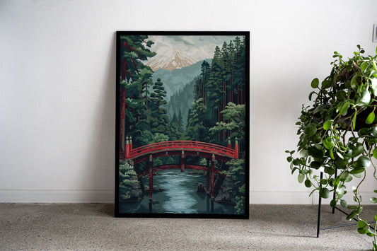 Nikkon National Park Japan Asian Style Poster | Wall Art for Home & Office | High-Quality Print - High-Quality Premium Wall Art Decor Sticker