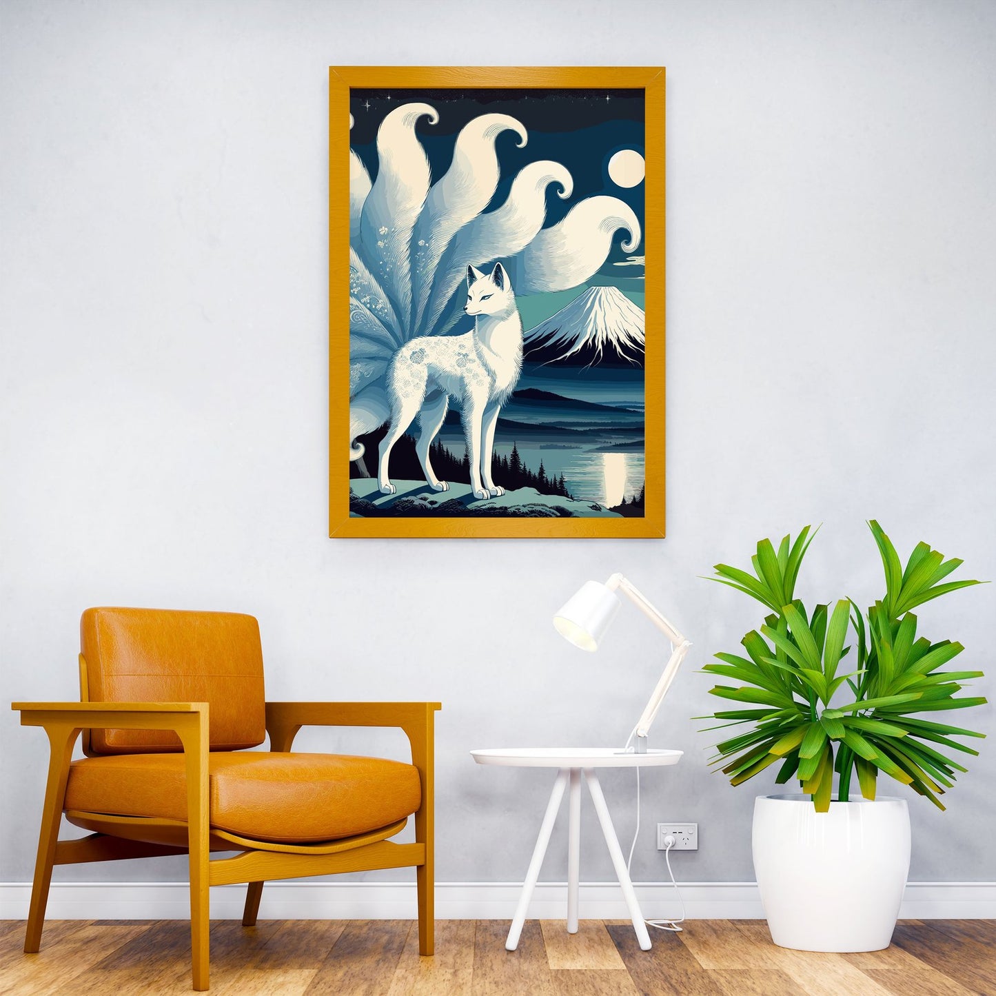 Nine Tailed Fox Spirit Asian Style Poster | Wall  Art for Home & Office | High-Quality Print - High-Quality Premium Wall Art Decor Sticker