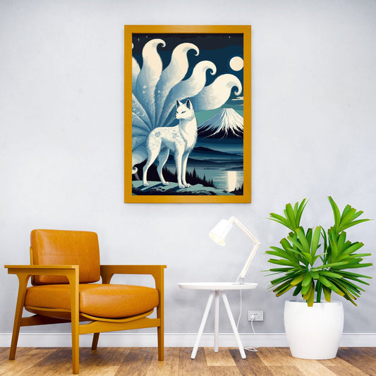 Nine Tailed Fox Spirit Asian Style Poster | Wall  Art for Home & Office | High-Quality Print - High-Quality Premium Wall Art Decor Sticker