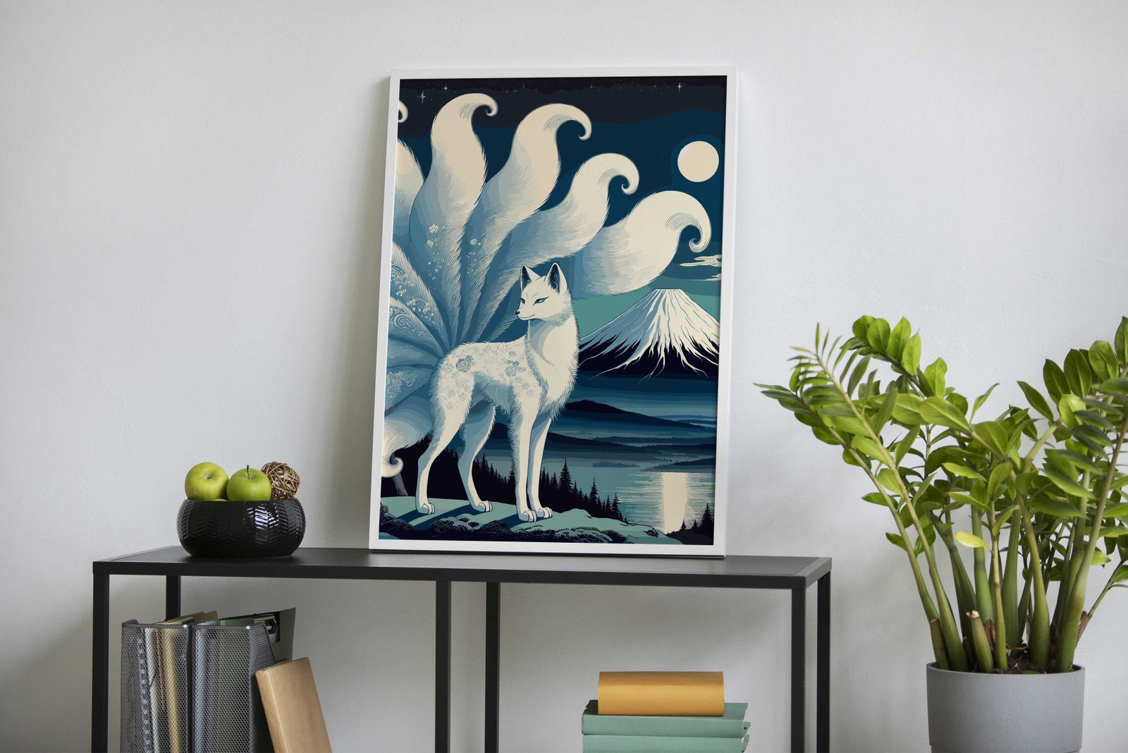 Nine Tailed Fox Spirit Asian Style Poster | Wall  Art for Home & Office | High-Quality Print - High-Quality Premium Wall Art Decor Sticker