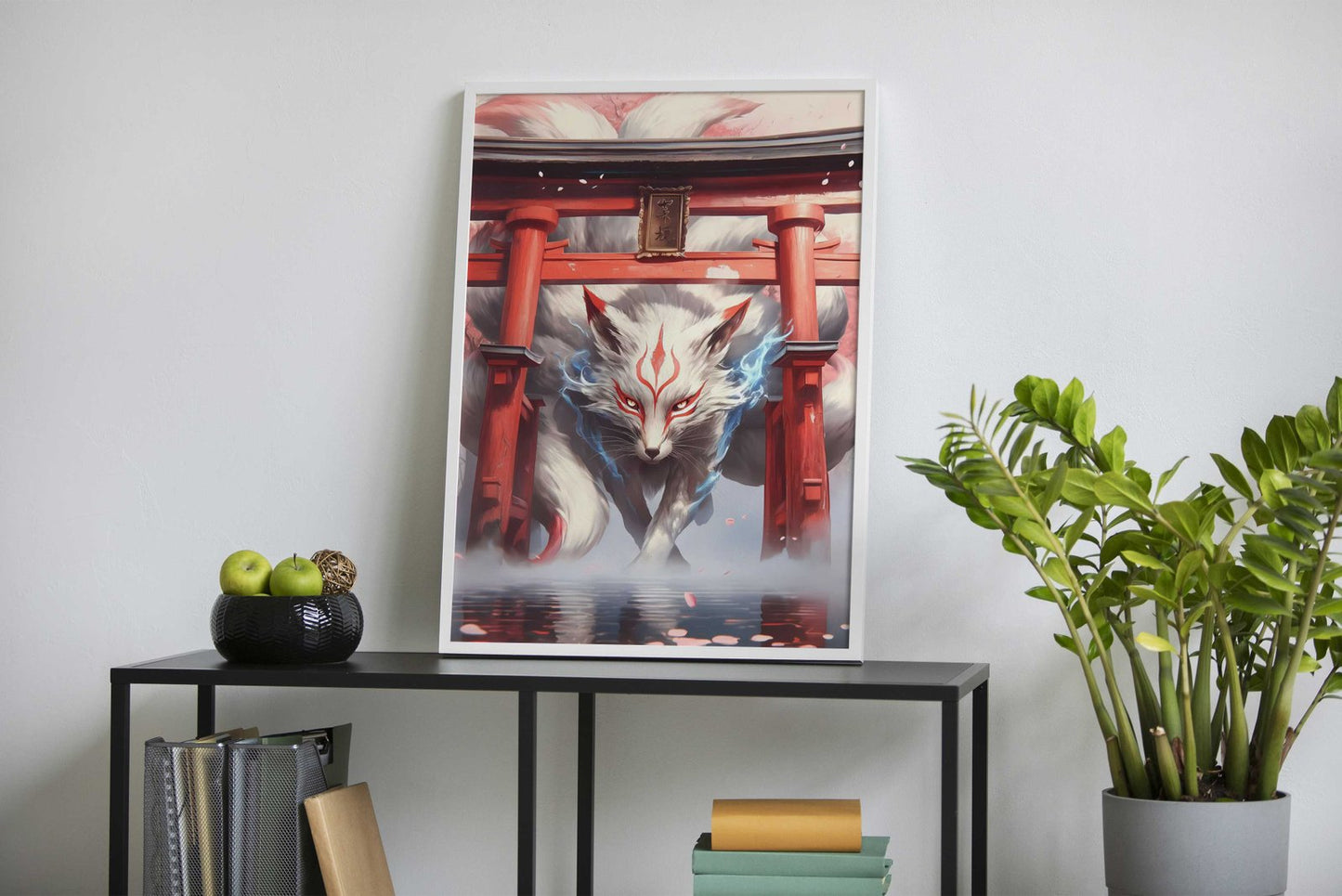 Nine Tailed Fox Vintage Asian Style Poster | W all Art for Home & Office | High-Quality Print - High-Quality Premium Wall Art Decor Sticker
