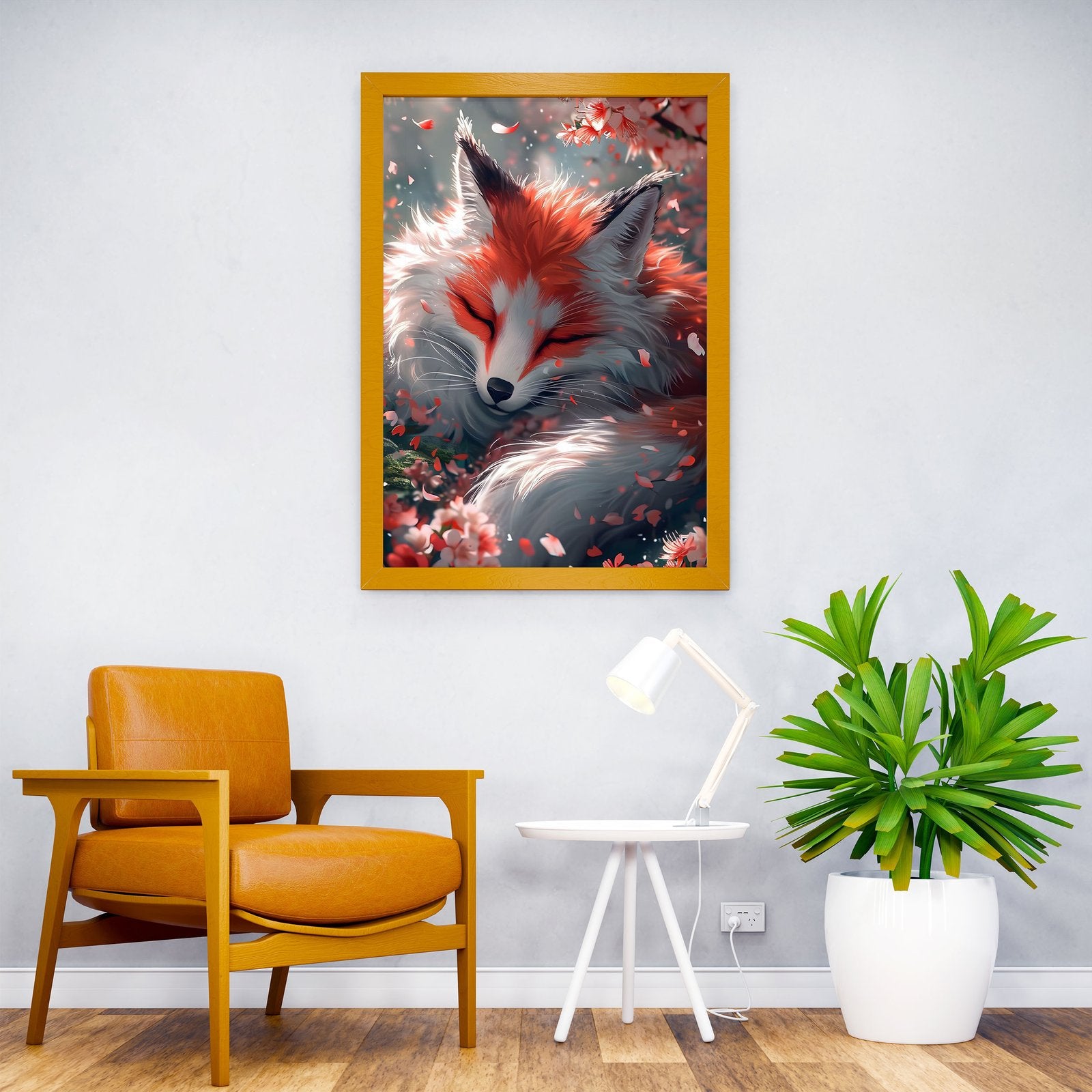 Ninetail Kitsune Dream Asian Style Poster | Wa ll Art for Home & Office | High-Quality Print - High-Quality Premium Wall Art Decor Sticker