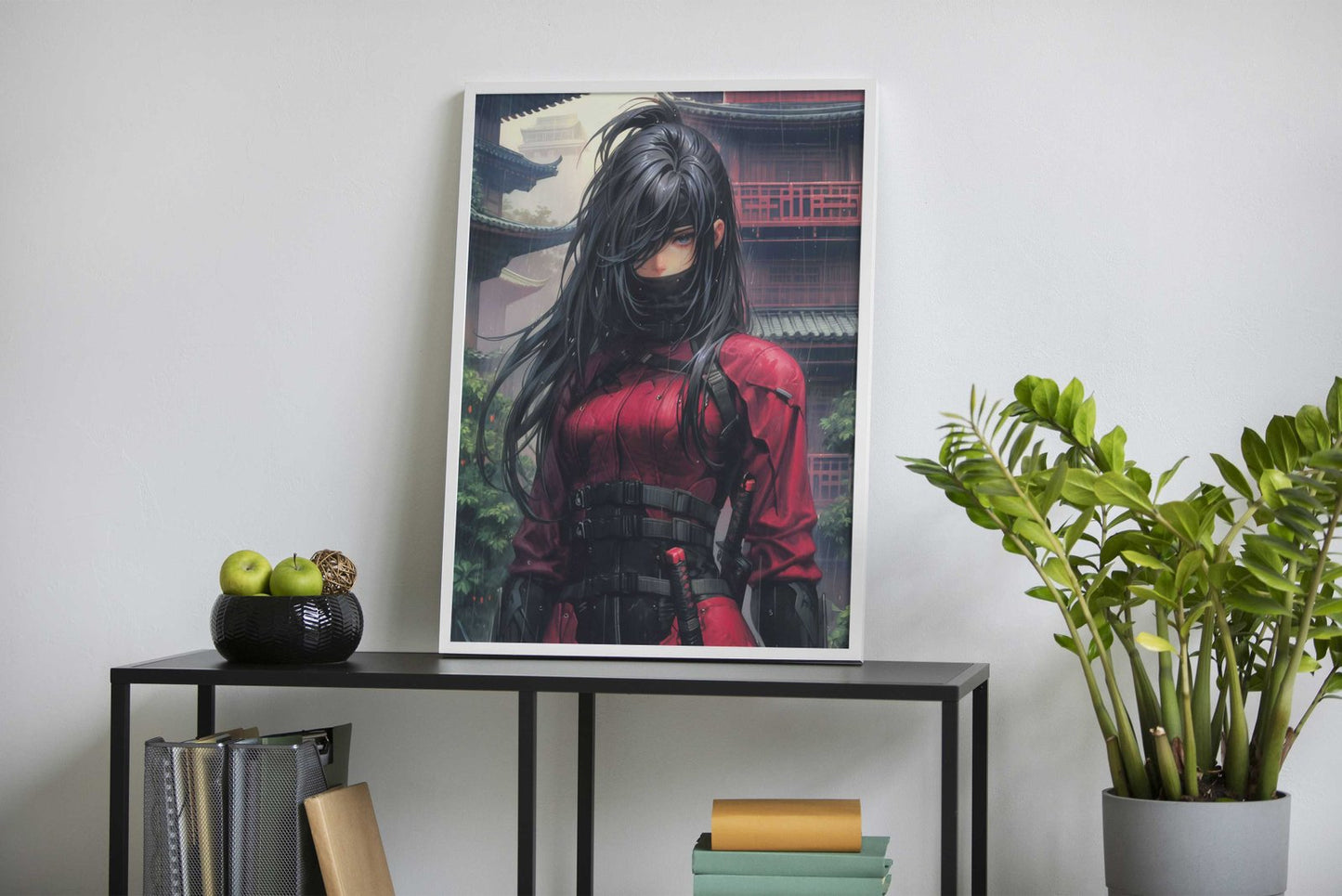 Ninja Assassin Blue Asian Style Poster | Wall A rt for Home & Office | High-Quality Print - High-Quality Premium Wall Art Decor Sticker