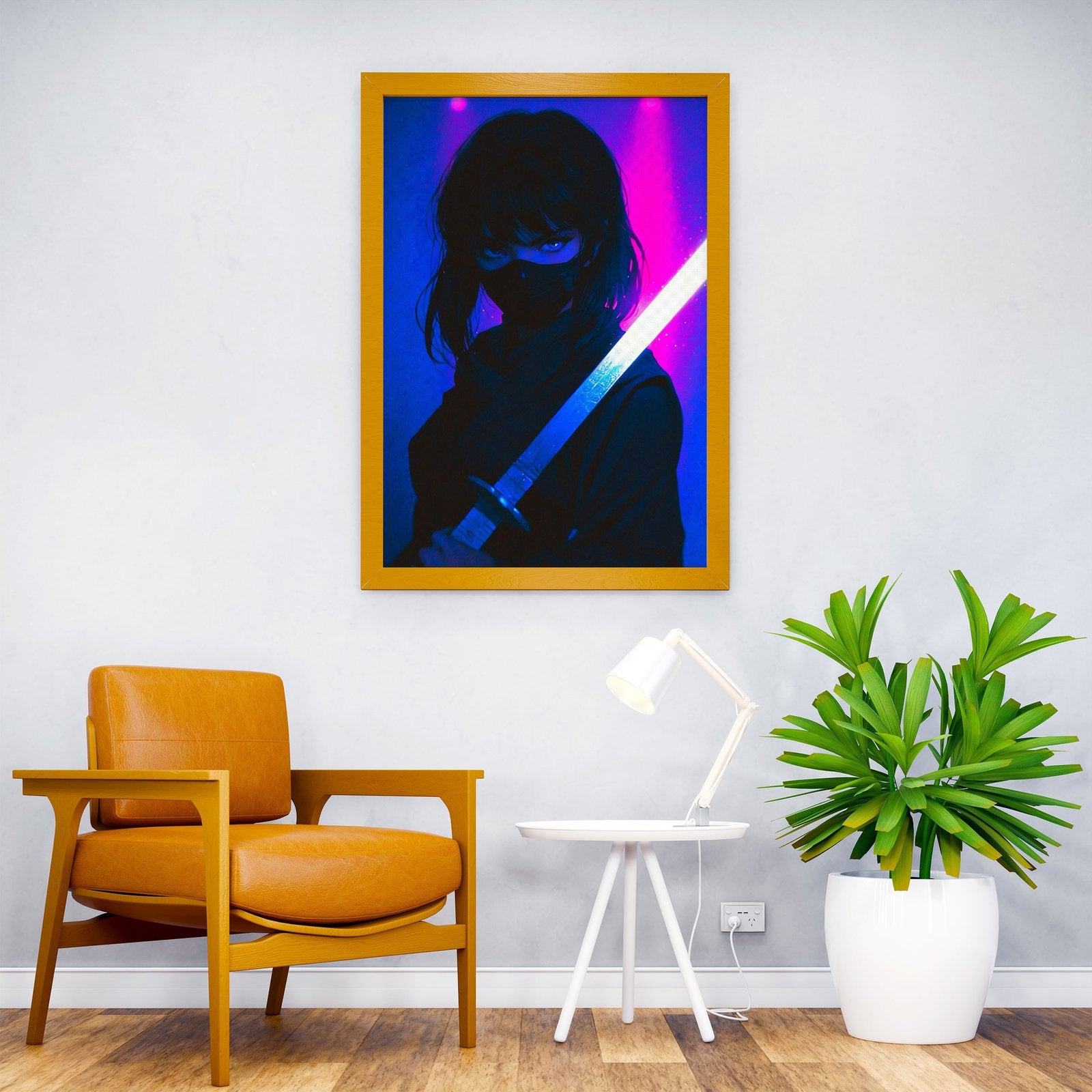 Ninja Japan Asian Style Poster | Wall Art for H ome & Office | High-Quality Print - High-Quality Premium Wall Art Decor Sticker