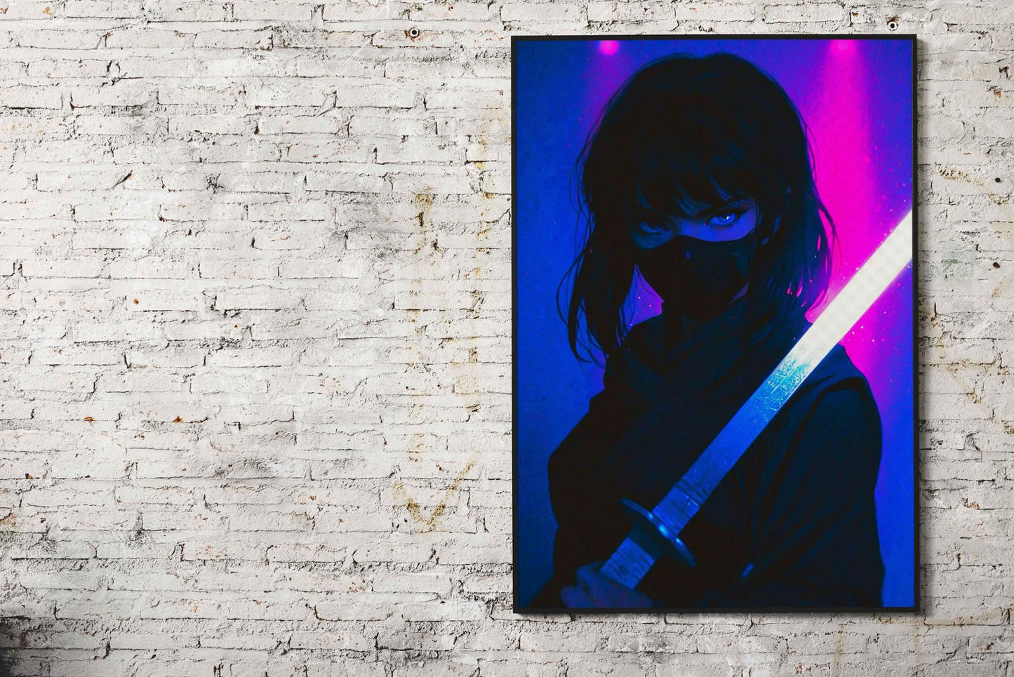 Ninja Japan Asian Style Poster | Wall Art for H ome & Office | High-Quality Print - High-Quality Premium Wall Art Decor Sticker