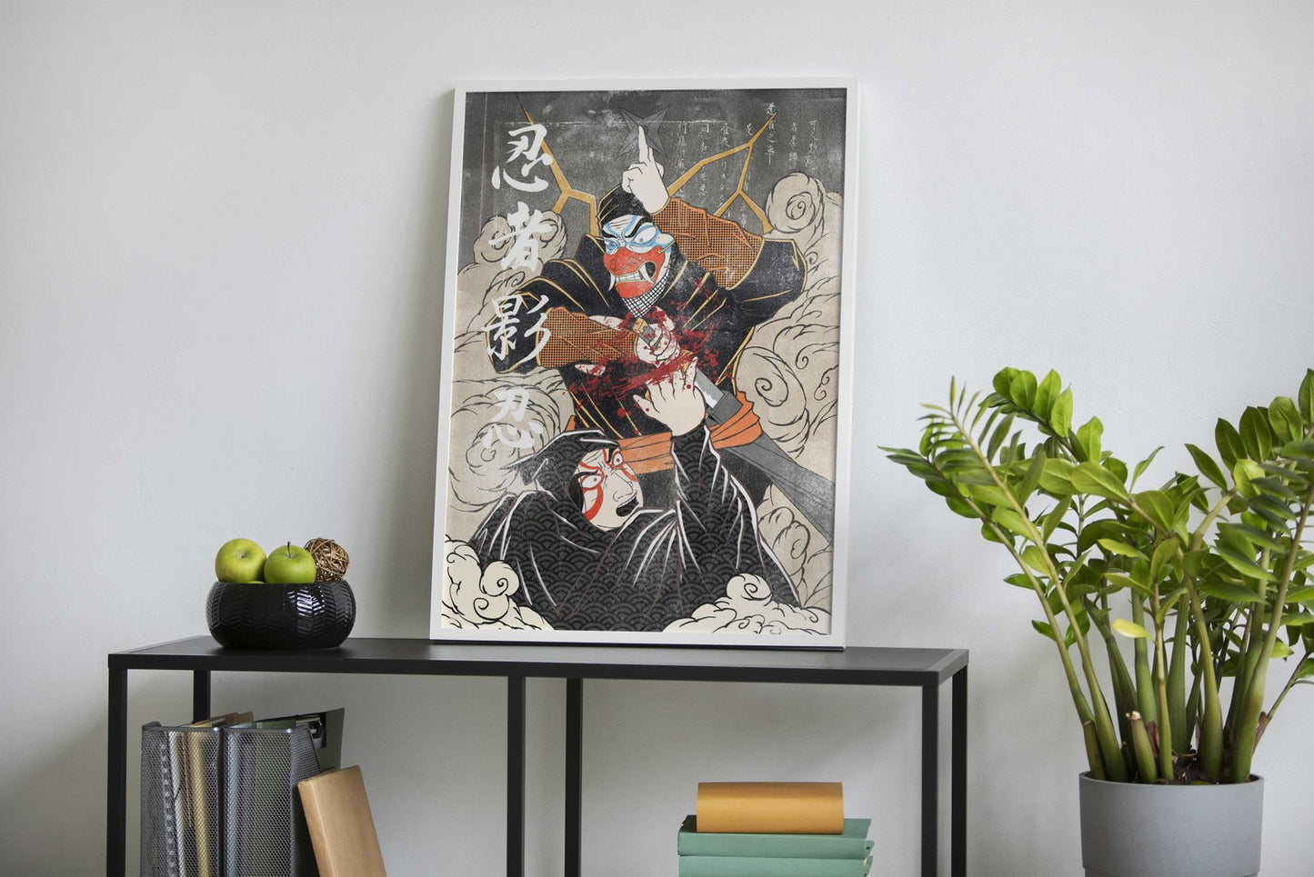 ninja minimalist poster Asian Style Poster | Wa ll Art for Home & Office | High-Quality Print - High-Quality Premium Wall Art Decor Sticker