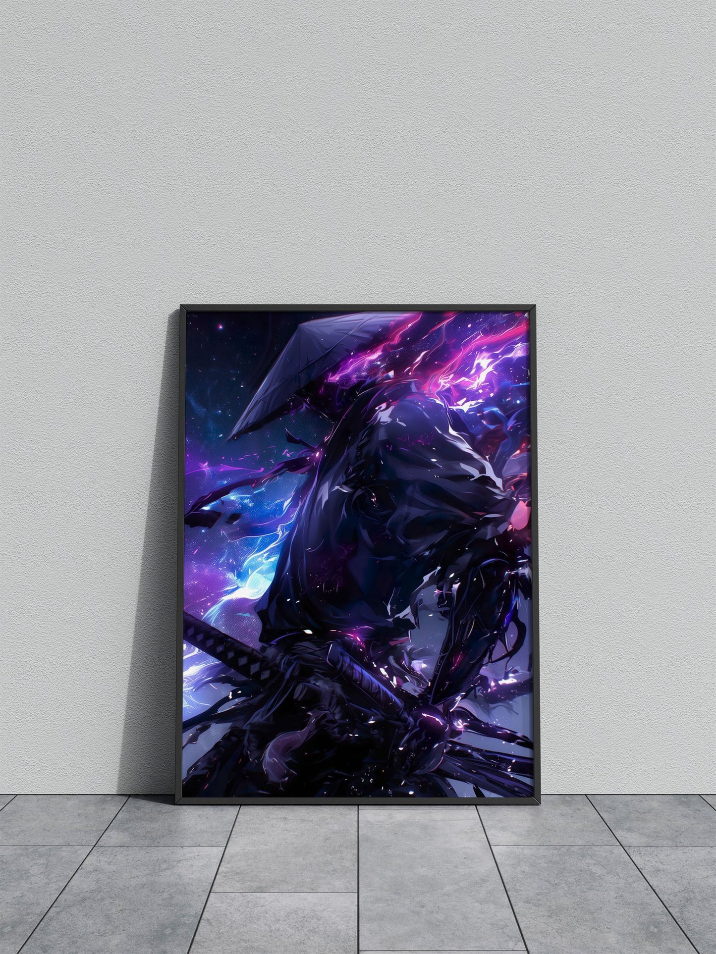 Ninja Samurai Green Asian Style Poster | Wall  Art for Home & Office | High-Quality Print - High-Quality Premium Wall Art Decor Sticker