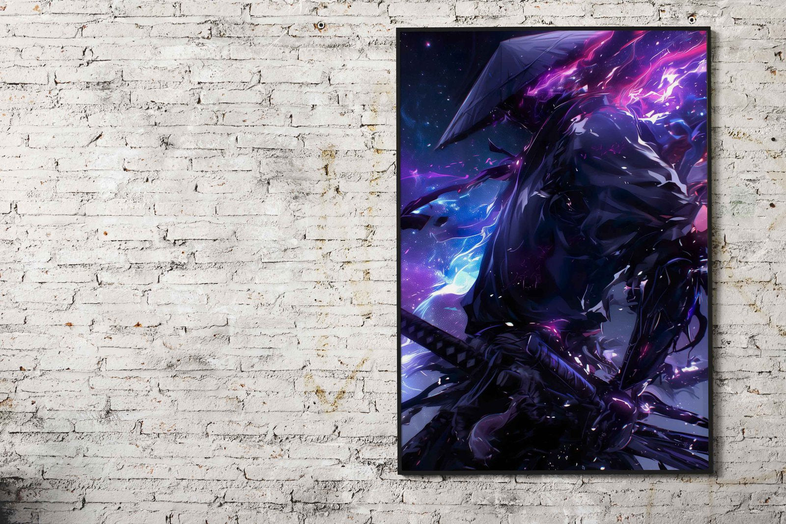 Ninja Samurai Green Asian Style Poster | Wall  Art for Home & Office | High-Quality Print - High-Quality Premium Wall Art Decor Sticker