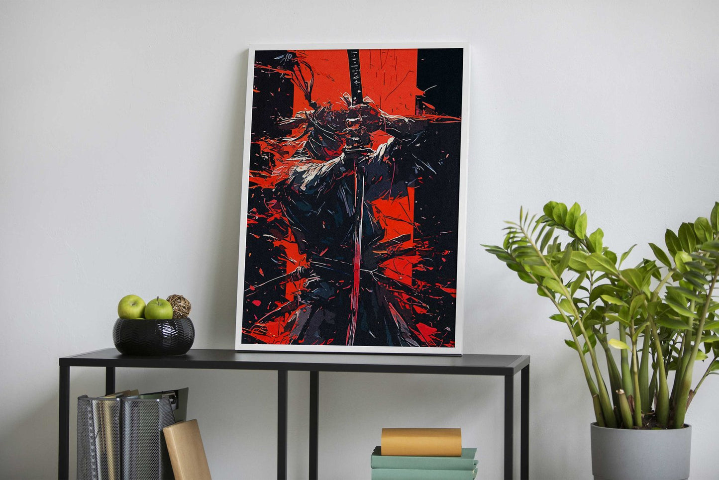 Ninja Warrior Illustration Asian Style Poster | W all Art for Home & Office | High-Quality Print - High-Quality Premium Wall Art Decor Sticker