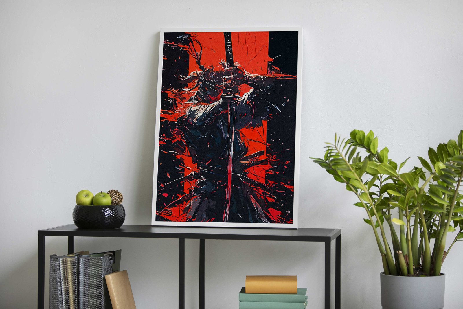 Ninja Warrior Illustration Asian Style Poster | W all Art for Home & Office | High-Quality Print - High-Quality Premium Wall Art Decor Sticker