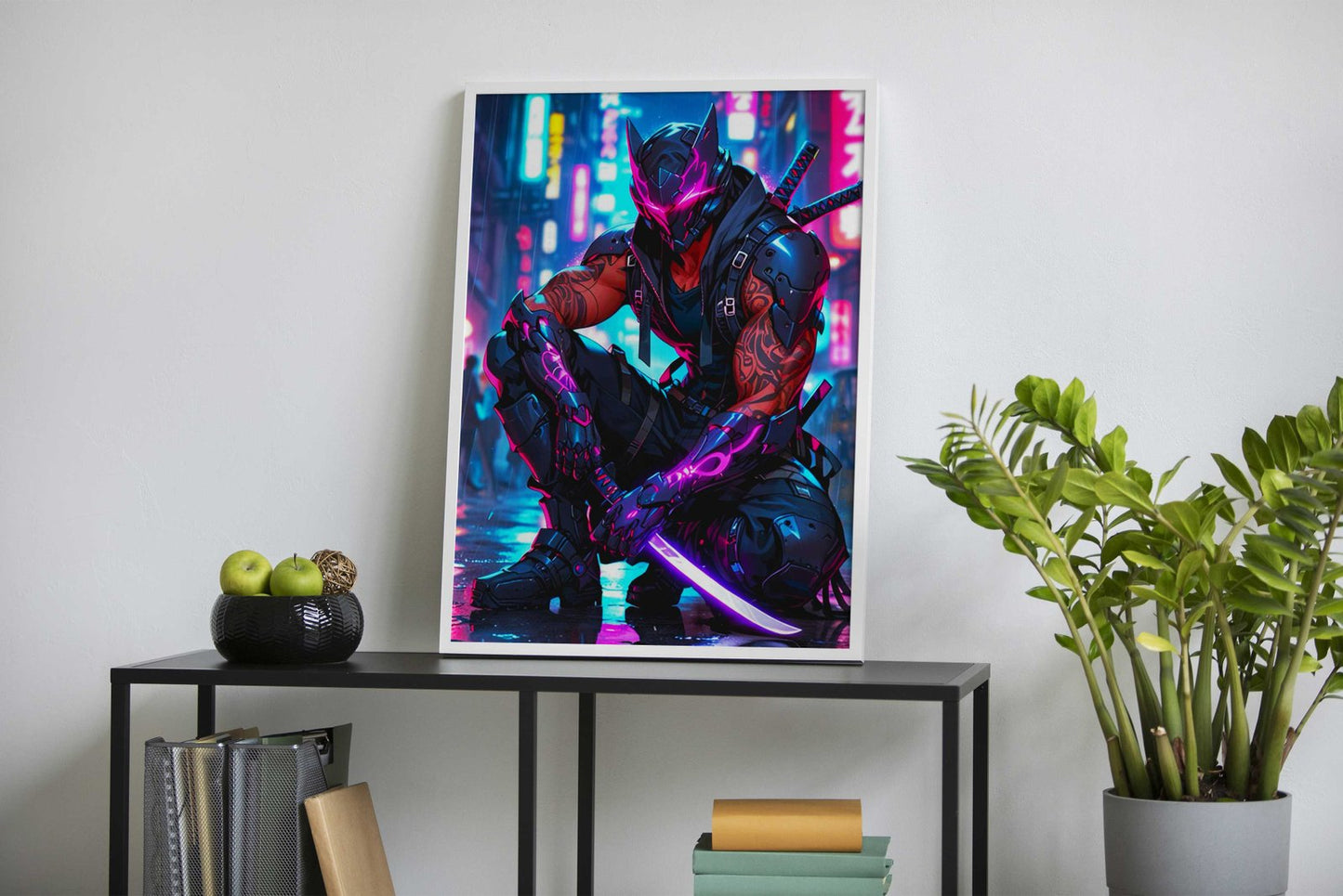 ninja warrior pop art Asian Style Poster | Wall  Art for Home & Office | High-Quality Print - High-Quality Premium Wall Art Decor Sticker