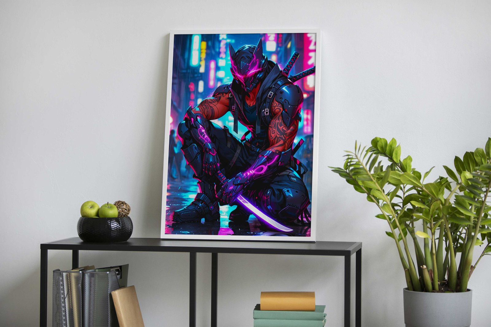 ninja warrior pop art Asian Style Poster | Wall  Art for Home & Office | High-Quality Print - High-Quality Premium Wall Art Decor Sticker