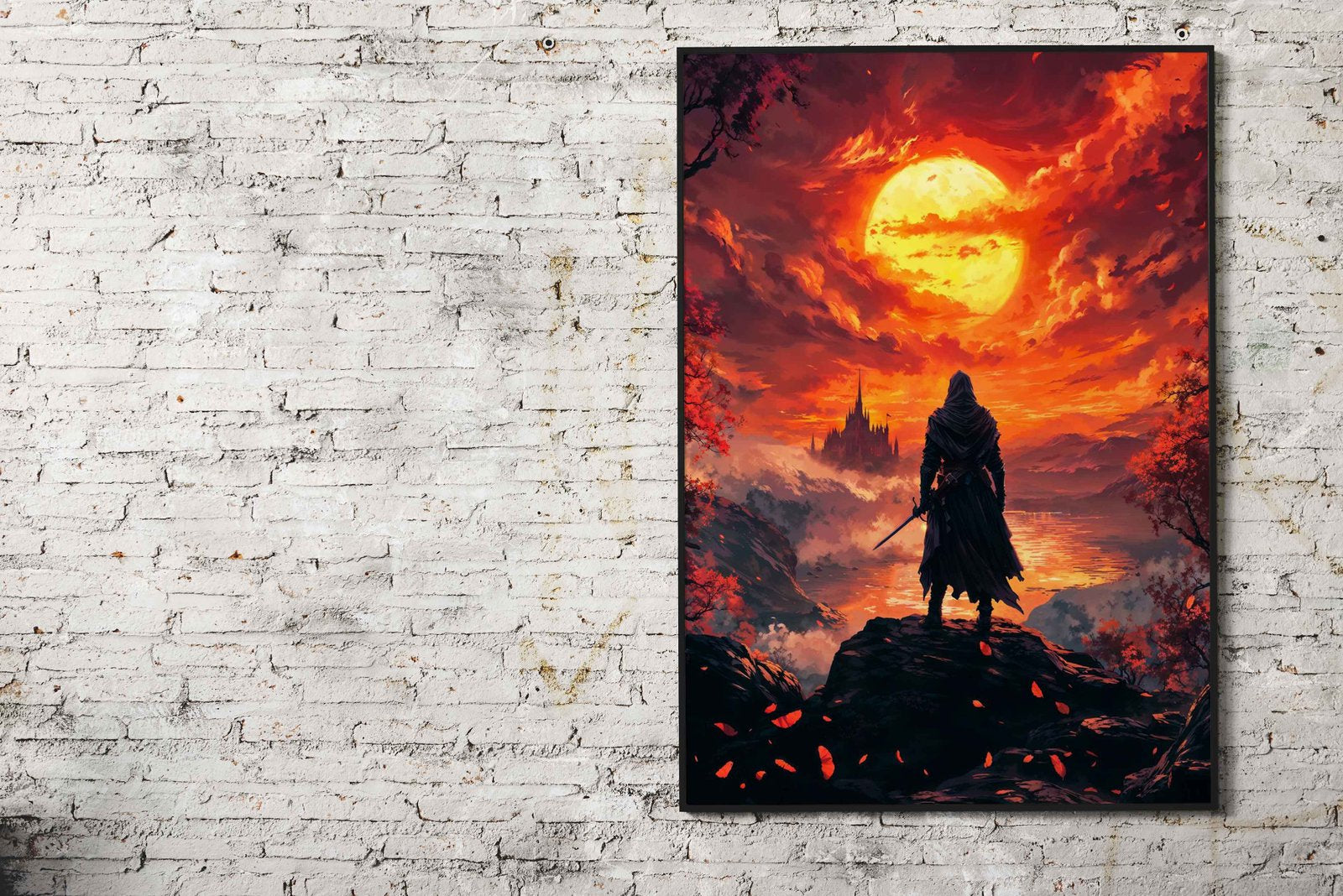 ninja of diamond card Asian Style Poster | Wall  Art for Home & Office | High-Quality Print - High-Quality Premium Wall Art Decor Sticker