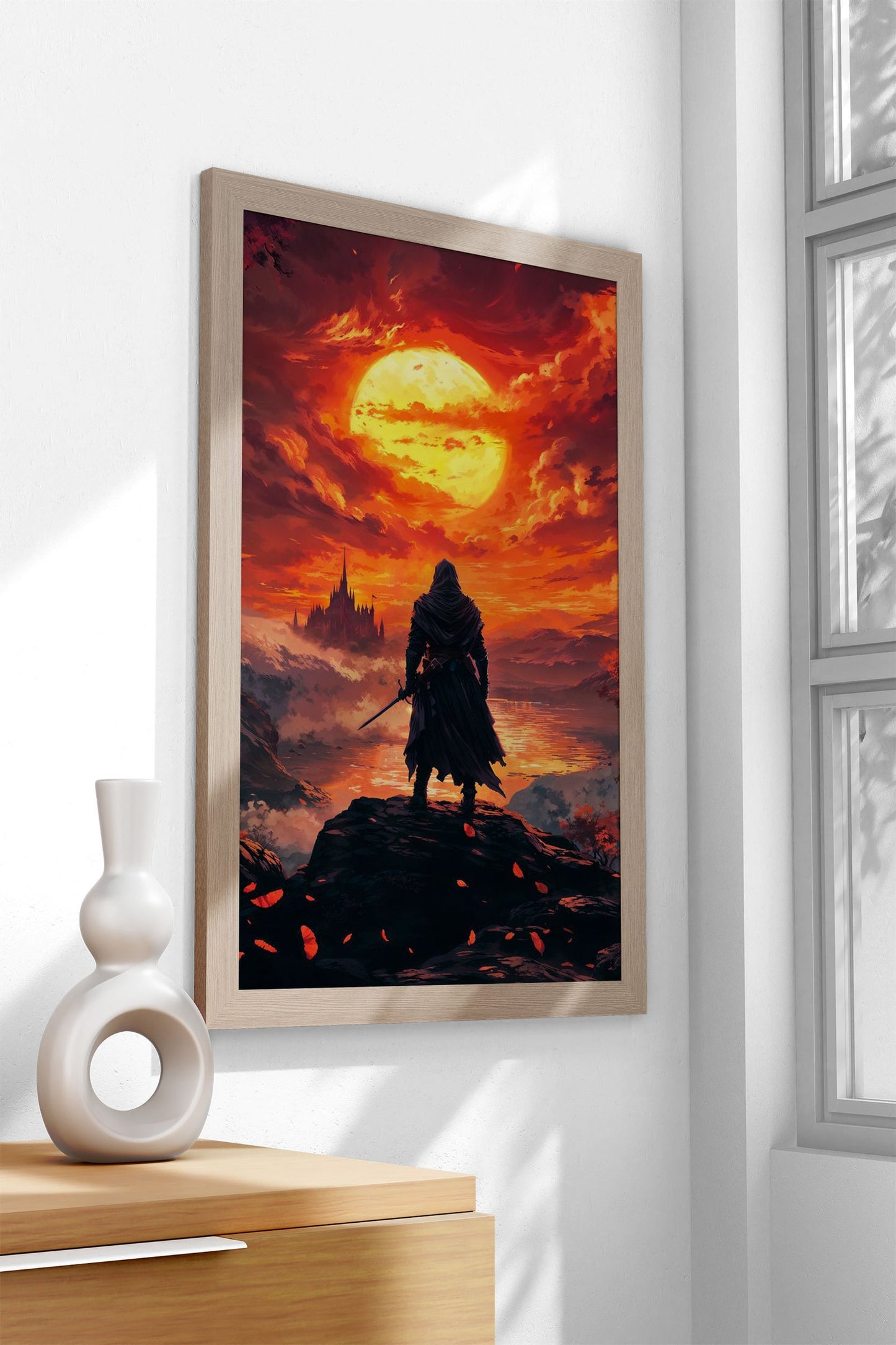 ninja of diamond card Asian Style Poster | Wall  Art for Home & Office | High-Quality Print - High-Quality Premium Wall Art Decor Sticker
