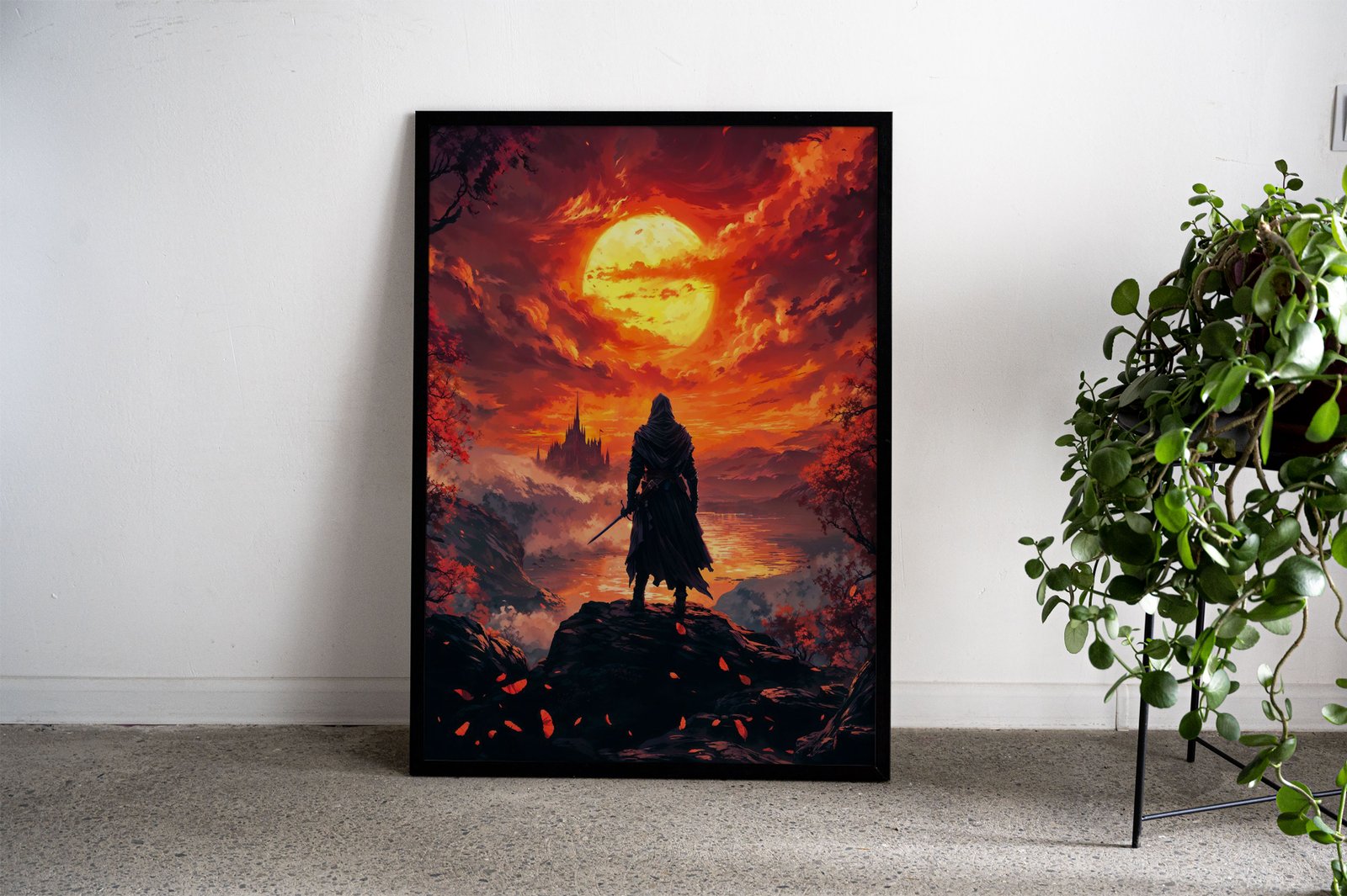 ninja of diamond card Asian Style Poster | Wall  Art for Home & Office | High-Quality Print - High-Quality Premium Wall Art Decor Sticker