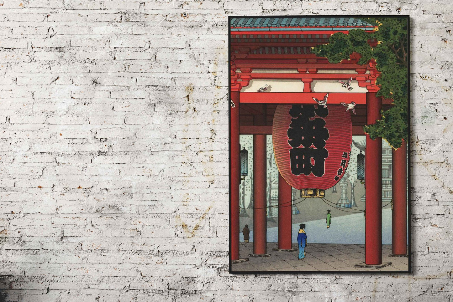Nio Gate at Asakusa Temple Asian Style Poste r | Wall Art for Home & Office | High-Quality Print - High-Quality Premium Wall Art Decor Sticker