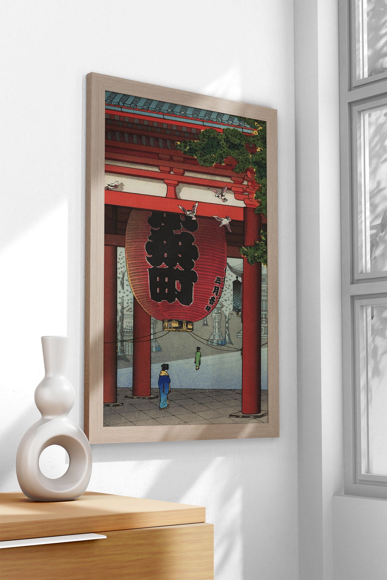 Nio Gate at Asakusa Temple Asian Style Poste r | Wall Art for Home & Office | High-Quality Print - High-Quality Premium Wall Art Decor Sticker