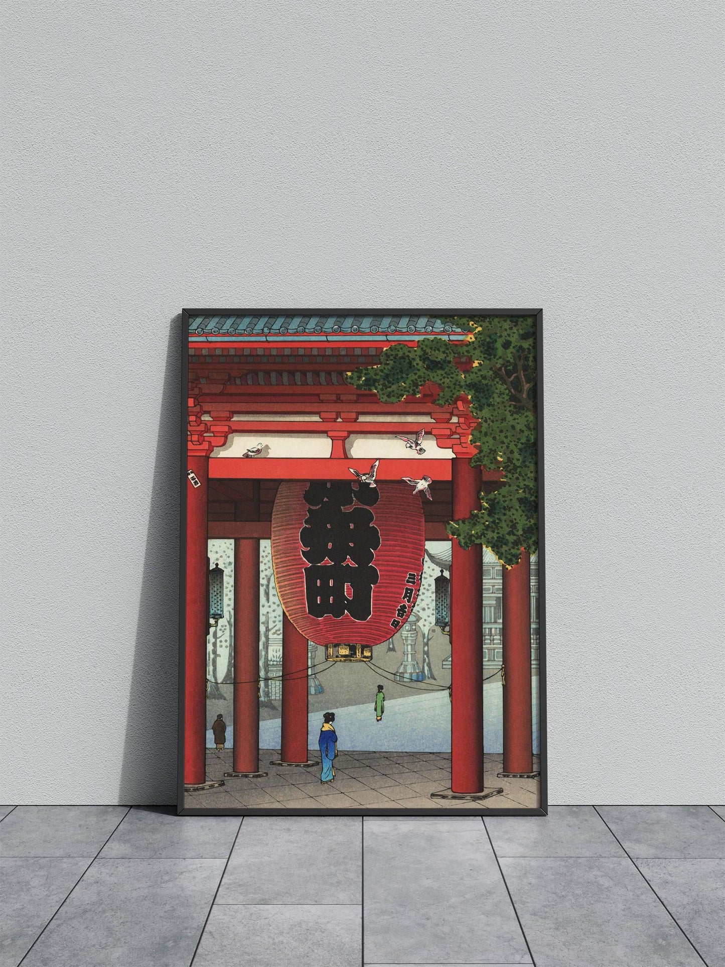 Nio Gate at Asakusa Temple Asian Style Poste r | Wall Art for Home & Office | High-Quality Print - High-Quality Premium Wall Art Decor Sticker