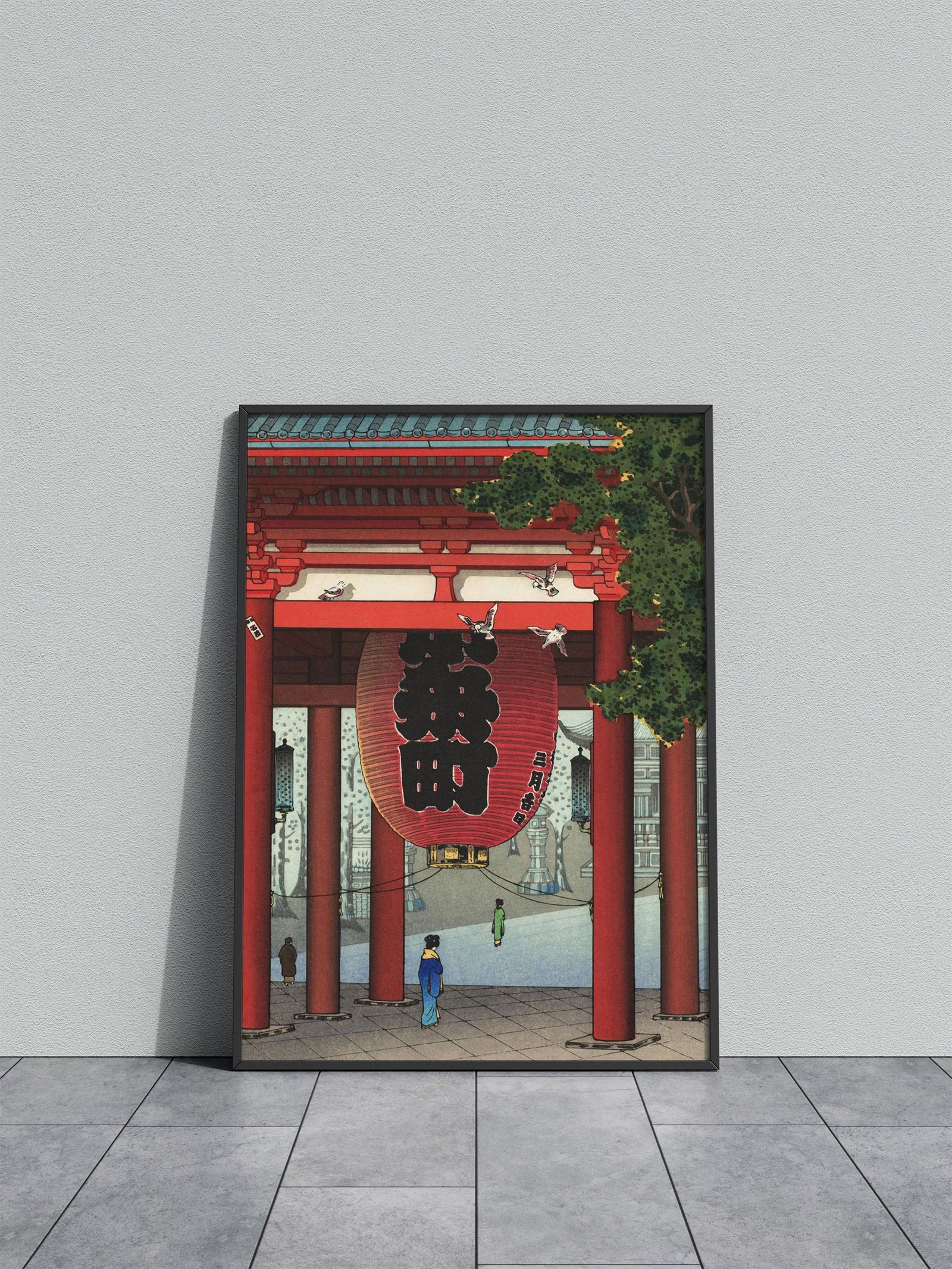 Nio Gate at Asakusa Temple Asian Style Poste r | Wall Art for Home & Office | High-Quality Print - High-Quality Premium Wall Art Decor Sticker